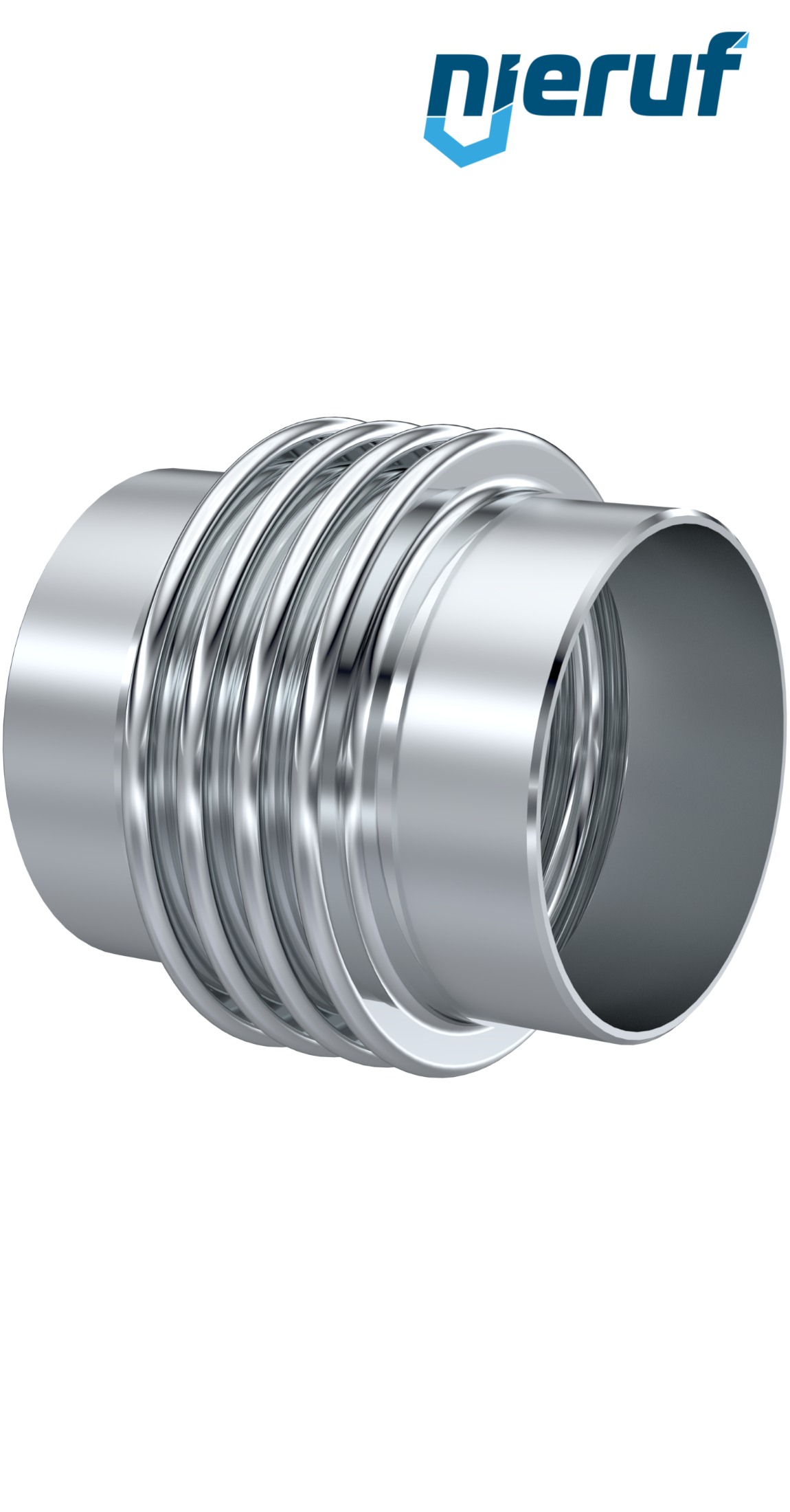 Axialkompensator DN150 - 168,3mm Typ KP05 Anschweißenden und Edelstahl-Faltenbalg