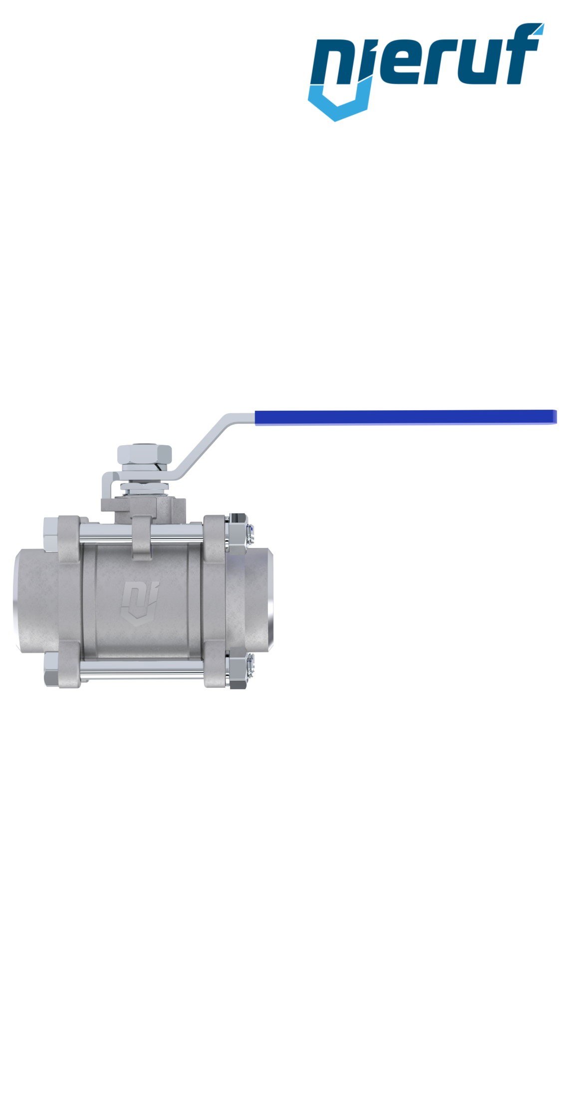 Edelstahl-Kugelhahn DN15 - 1/2" Zoll GK04 mit Anschweißende