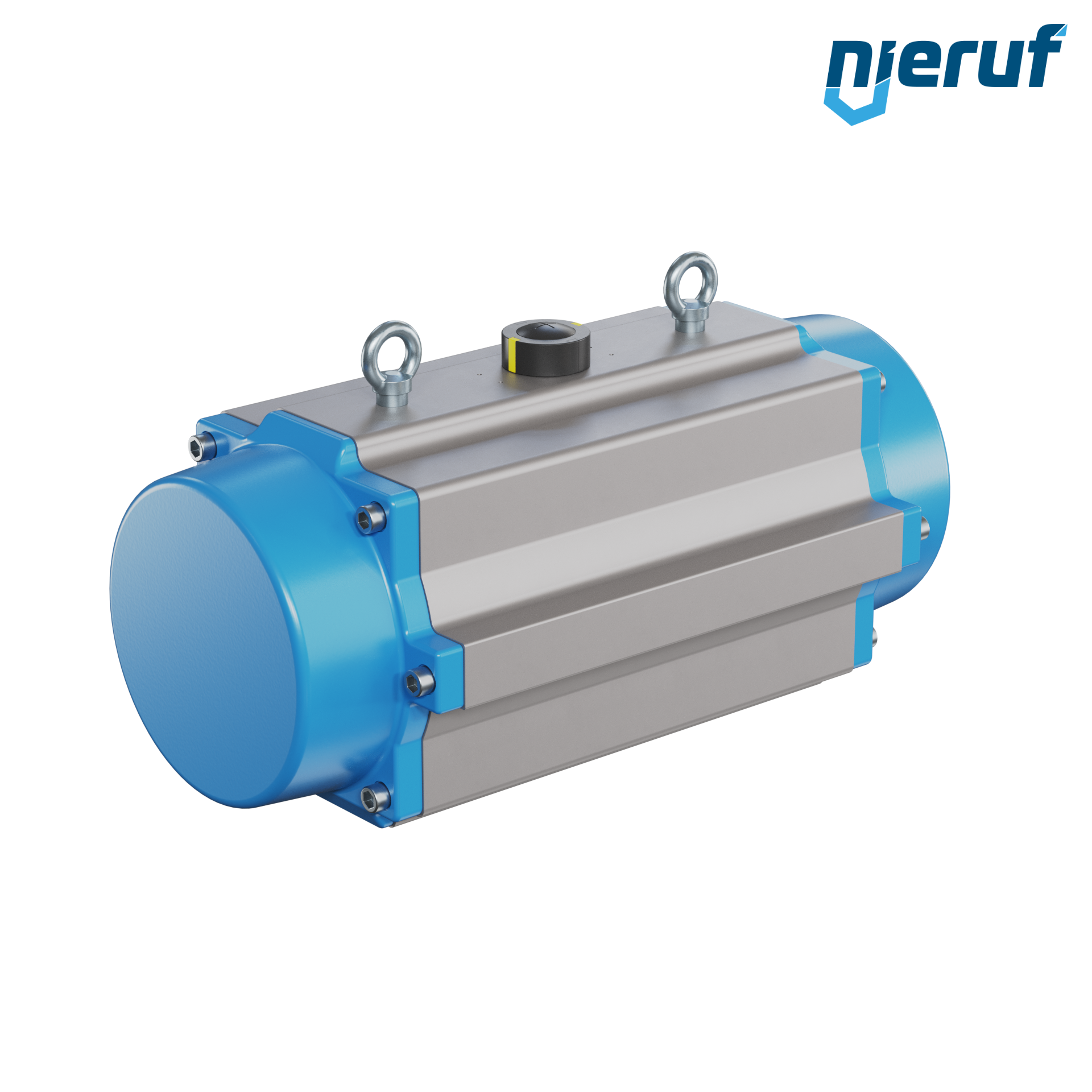Pneumatischer Antrieb AN02 einfachwirkend, federöffnend Hochtemperatur-Version GS-300 90° mit 7 Federn
