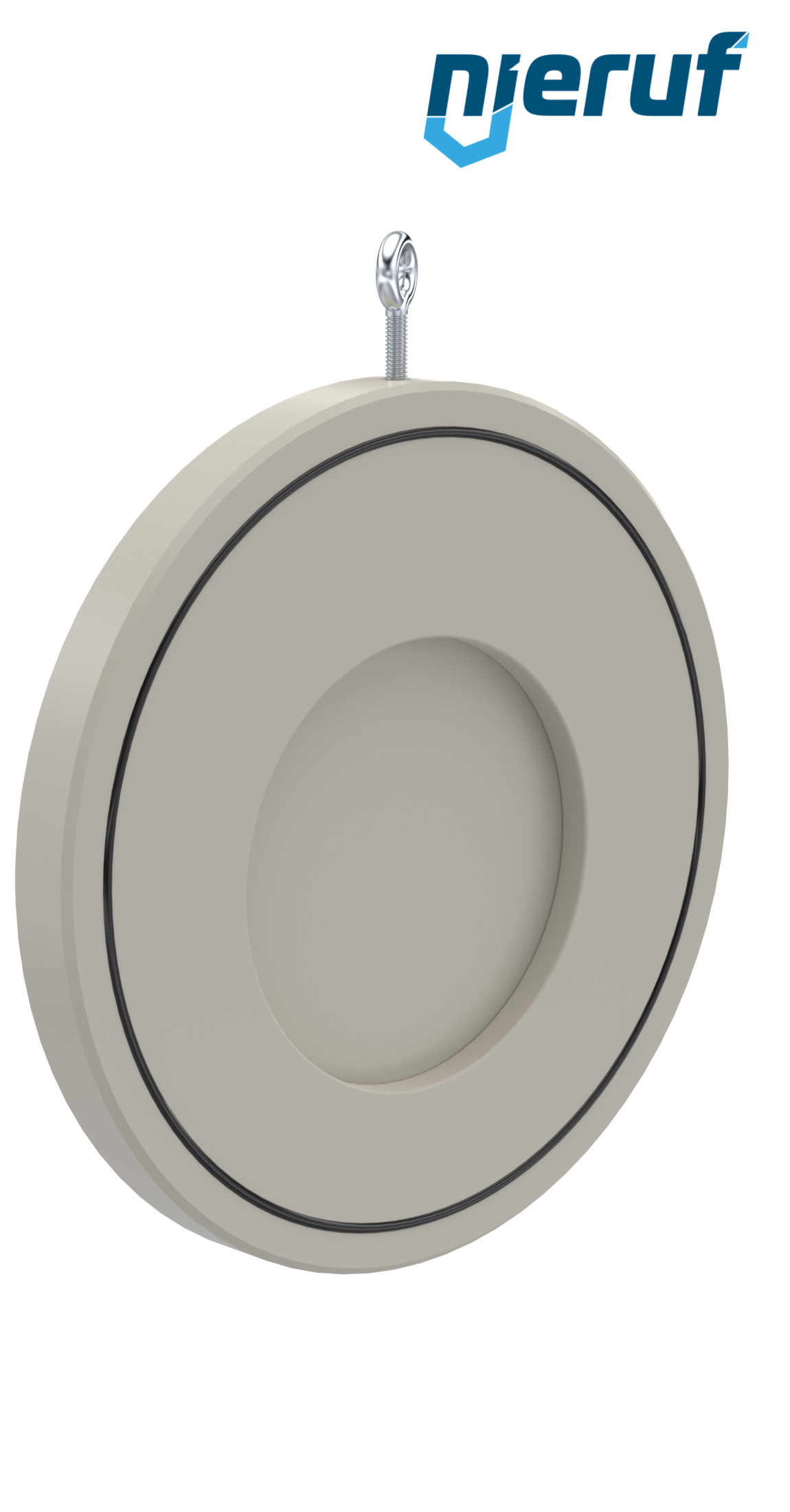 Zwischenflansch-Rückschlagklappe mit Feder DN150 ZR08 Kunststoff PP-H FKM (Viton)