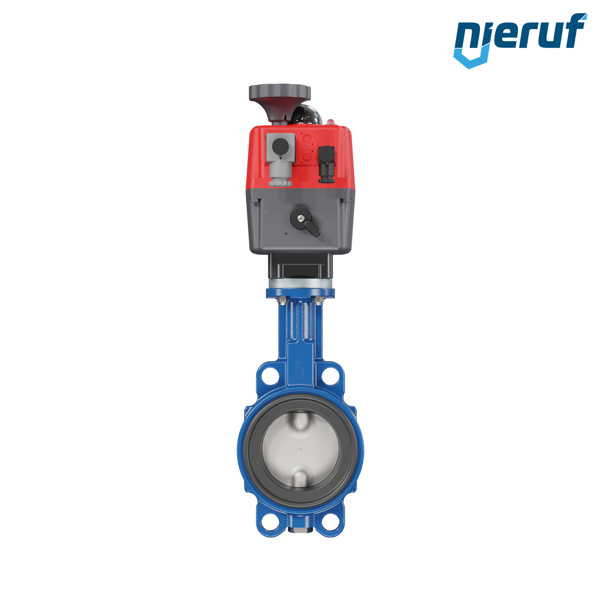 Absperrklappe DN 80 mit Zentrieraugen elektrischer Antrieb 24-240V DVGW Trinkwasser