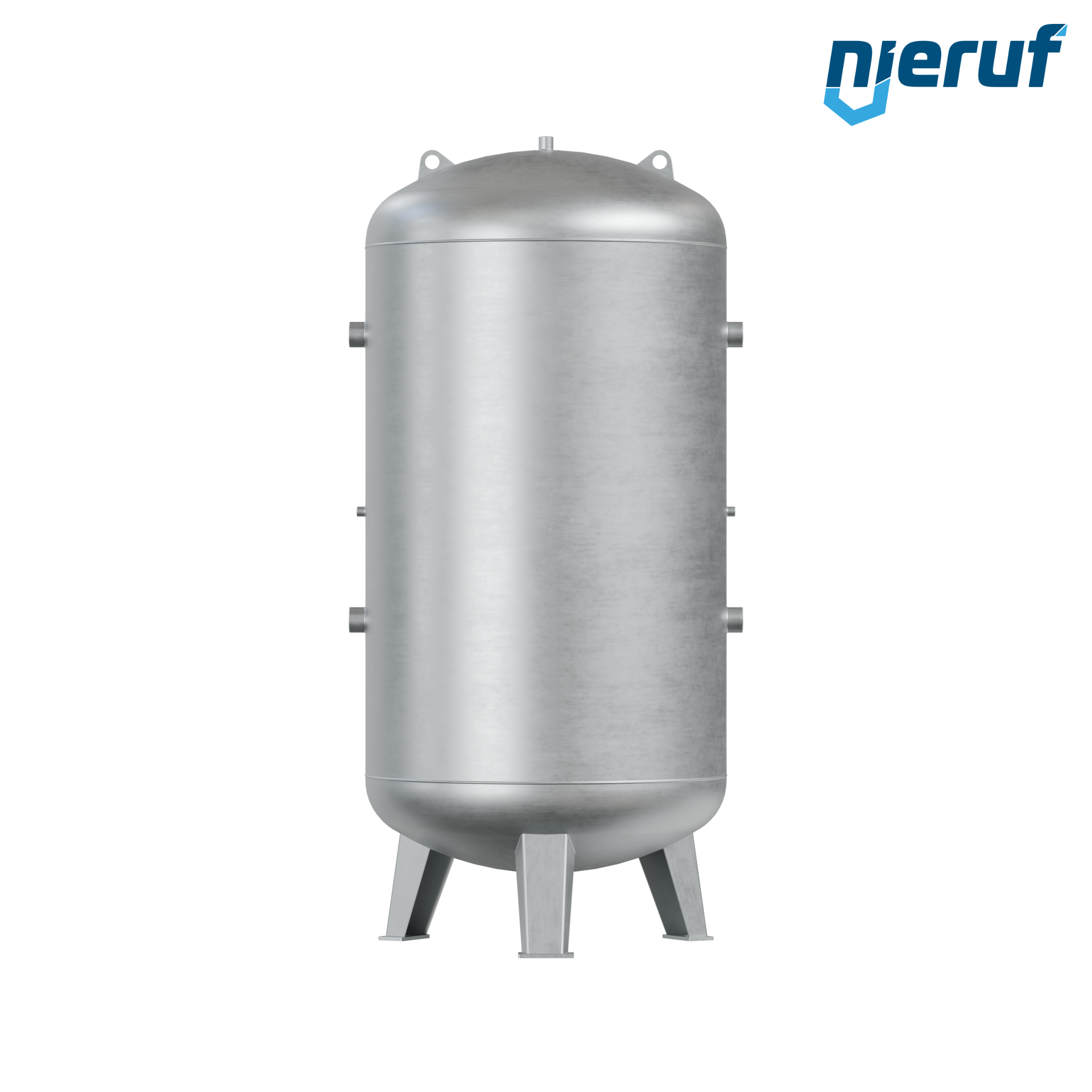 Hochdruckbehälter stehend 1500 Liter, 0-36 bar, Stahl grundiert
