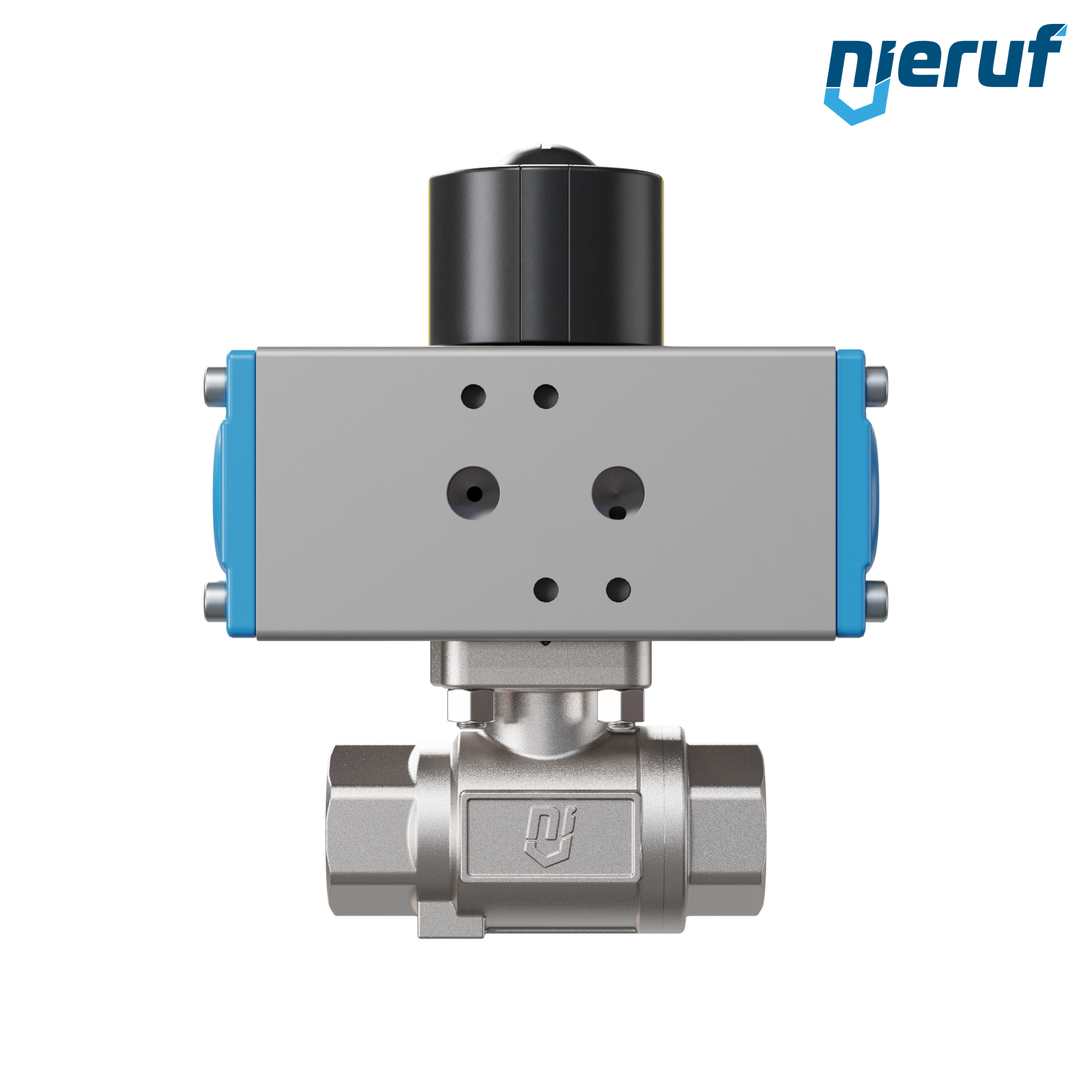 valvola a sfera pneumatica DN8 - 1/4" pollici azionamento rotativo a doppio effetto PK02