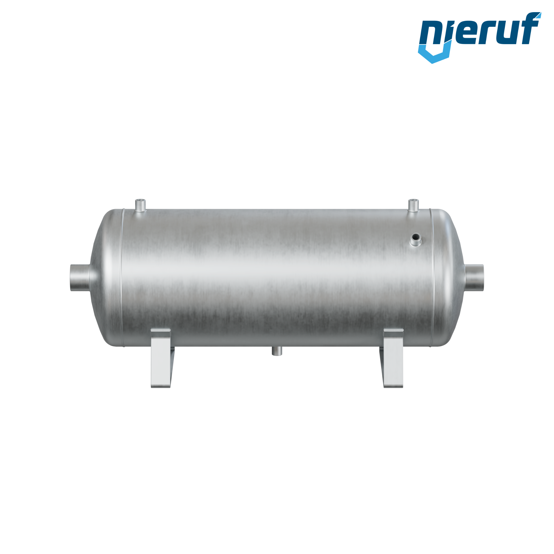 Druckbehälter liegend BE01 90 Liter, 0-11 bar, Stahl grundiert