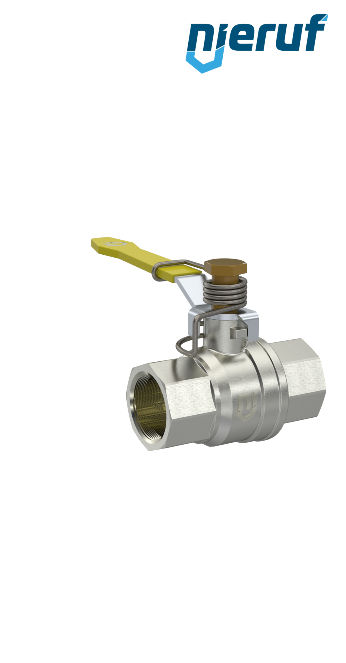 Kugelhahn mit Federrückstellung DN15 - 1/2" Zoll GK13