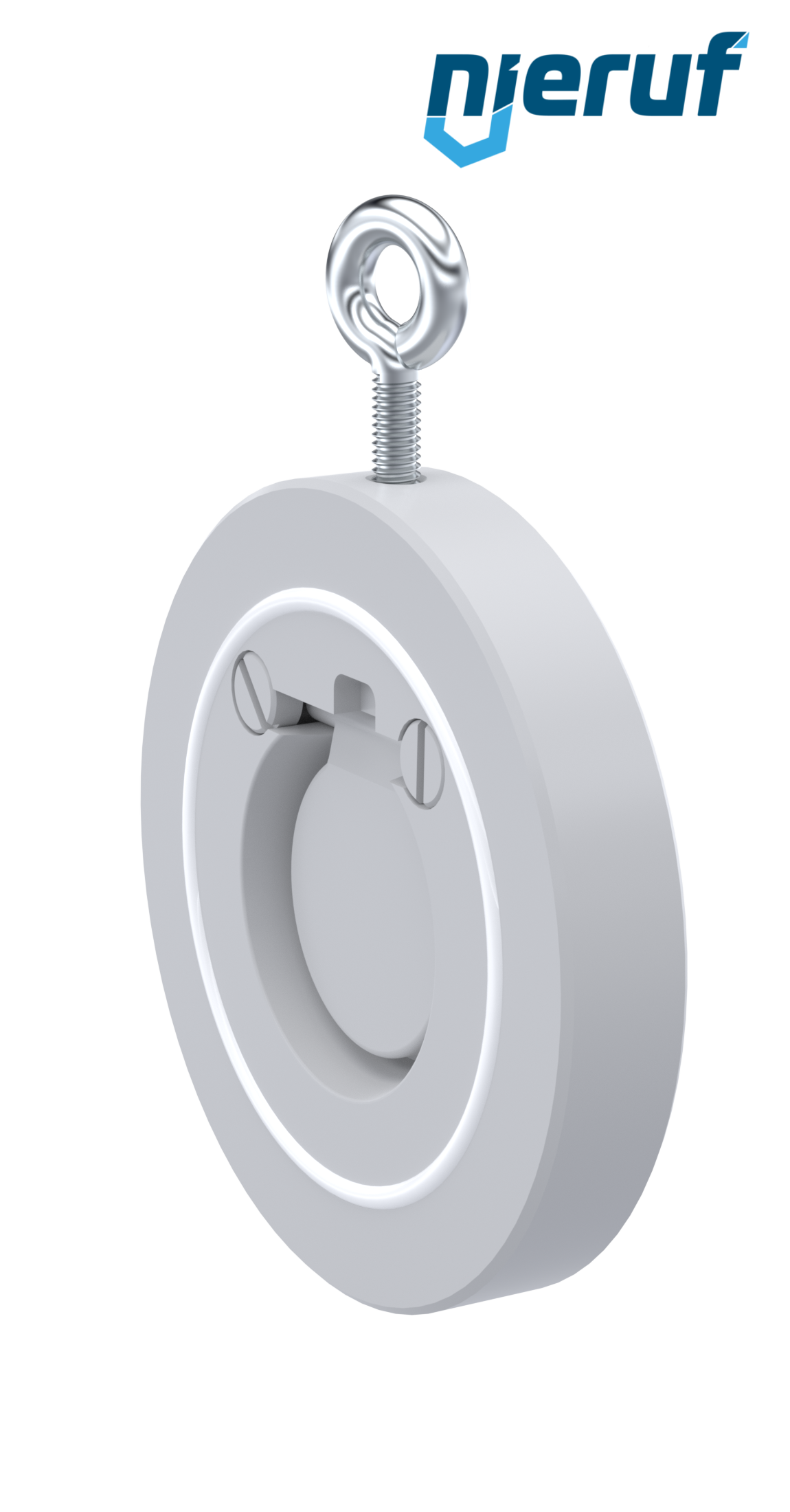 Zwischenflansch-Rückschlagklappe DN40 ZR12 Kunststoff PVDF PTFE