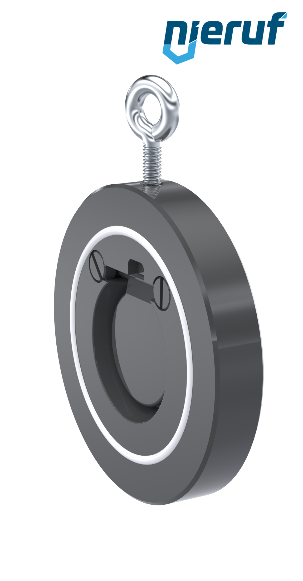 Zwischenflansch-Rückschlagklappe DN40 ZR05 Kunststoff PVC-U PTFE