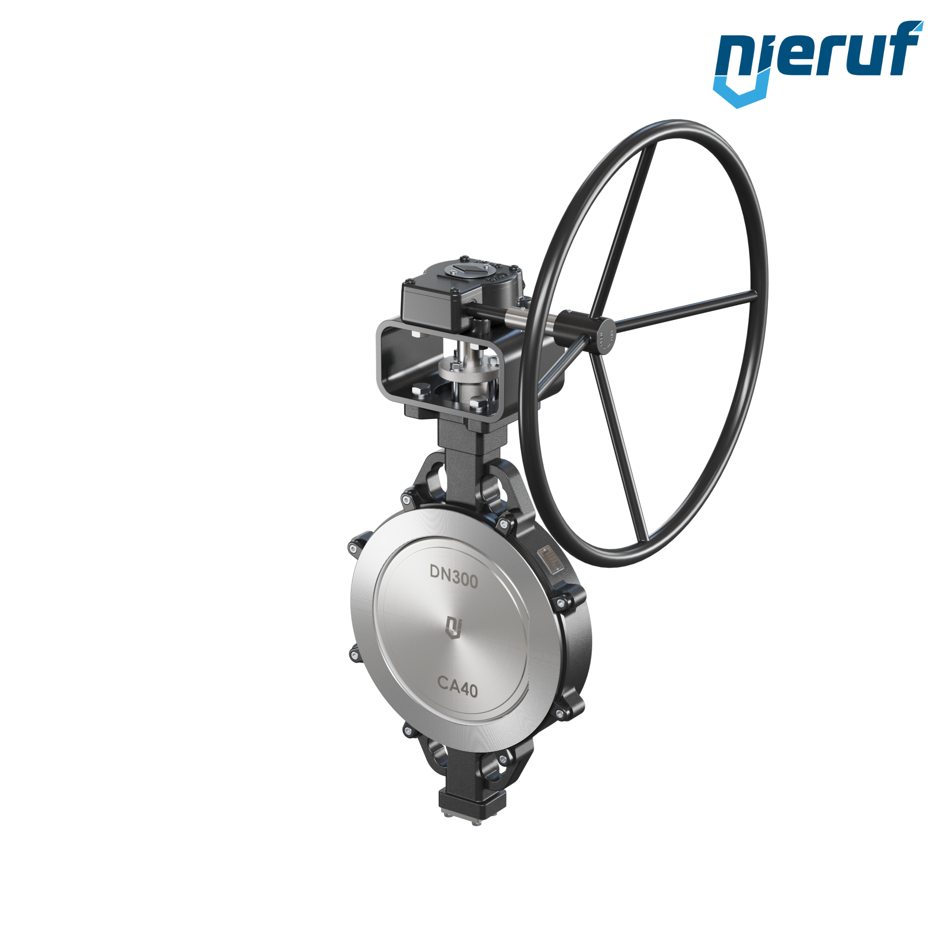 Doppelexzentrische Absperrklappe AK11 DN 300 PN10-40 ANSI150-300 Getriebe