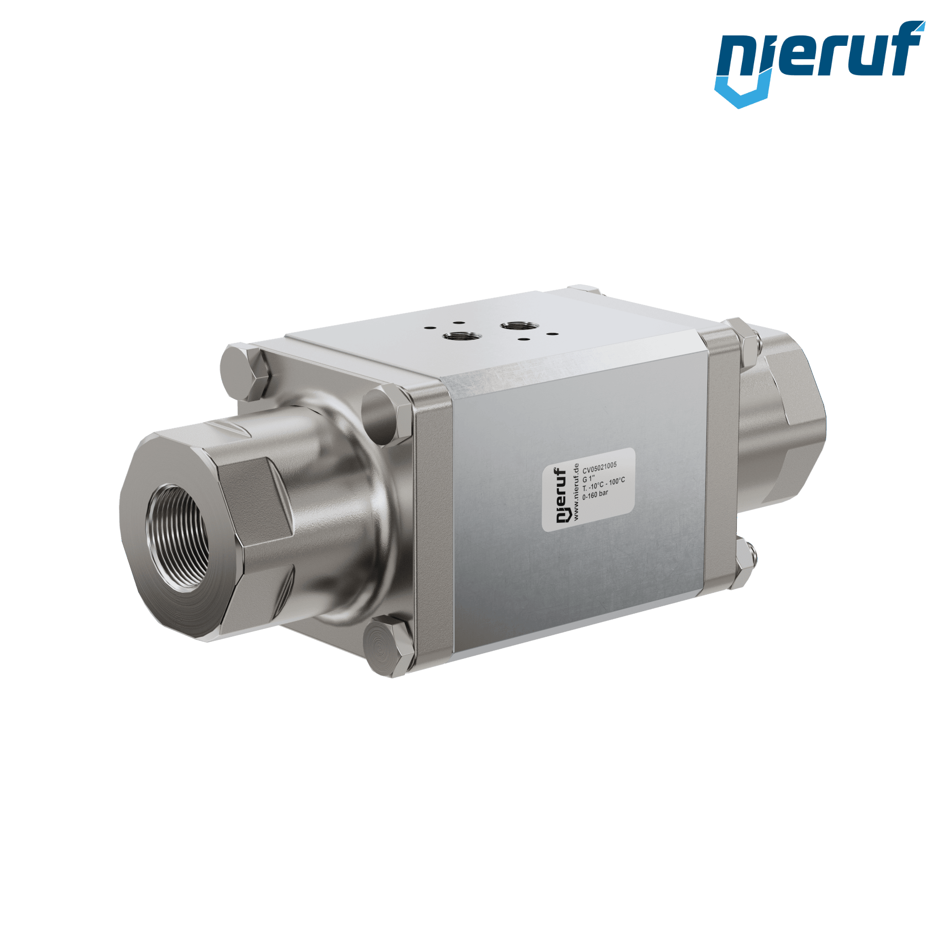 2/2-Wege-Coaxial-Ventil CV05 1" Zoll IG - DN25 Edelstahl max. 160 bar NC - für Wasser Anwendung