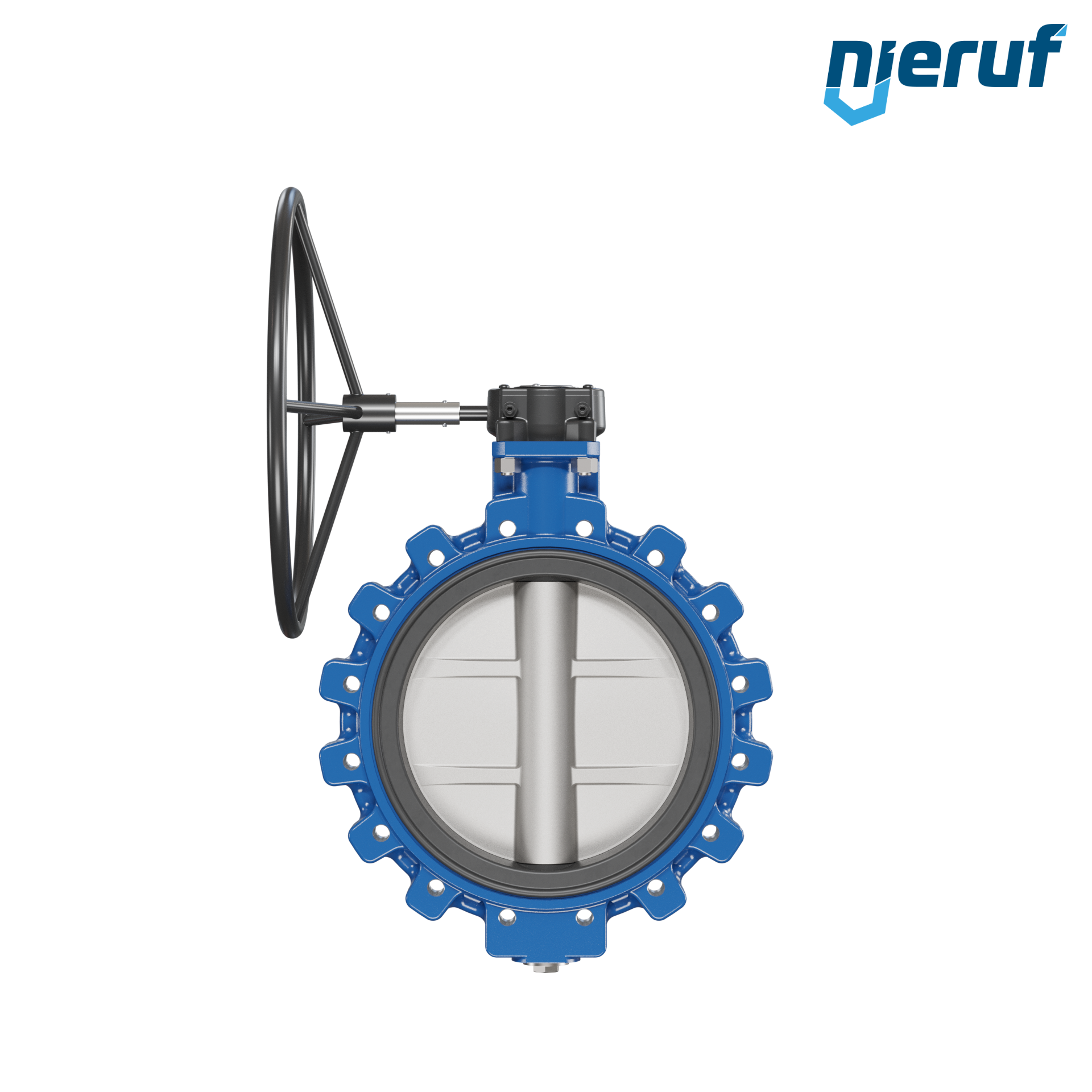 Absperrklappe AK02 DN 400 PN10 DVGW-Gas Schneckenradgetriebe