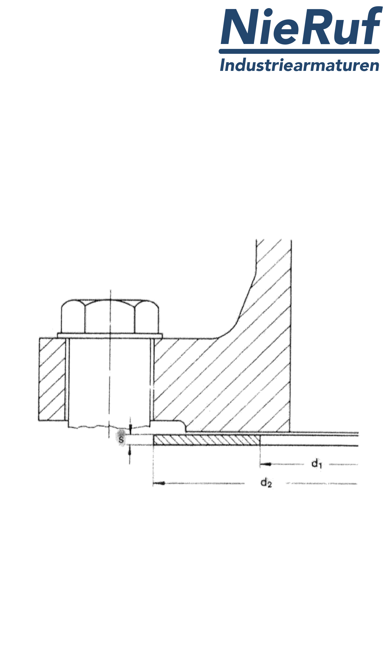 Flanschdichtung DN25 PN10/16/25/40 34x71x2 Klingersil C 4400