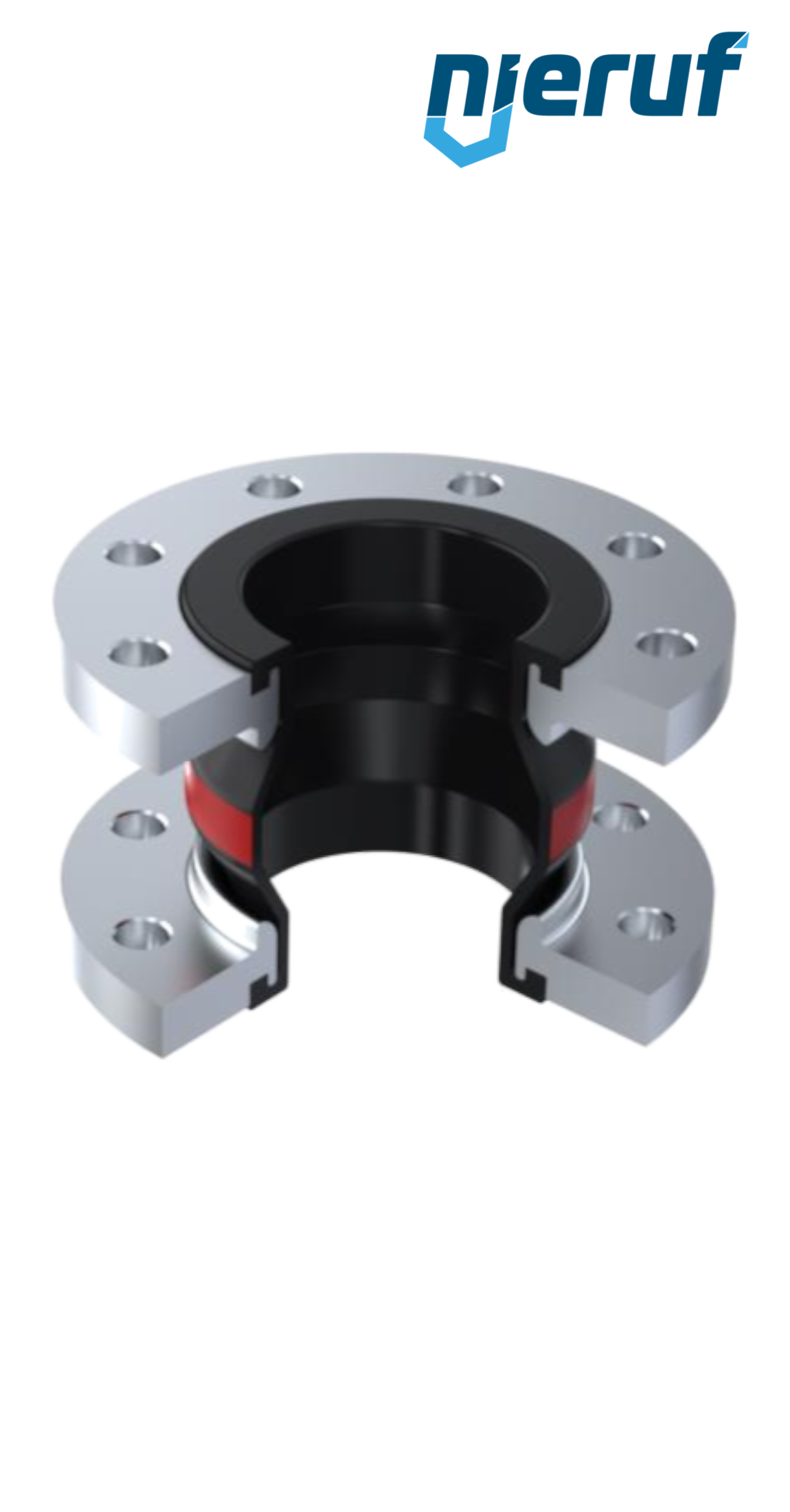 Kompensator DN25 Typ KP04 Edelstahlflansch EPDM