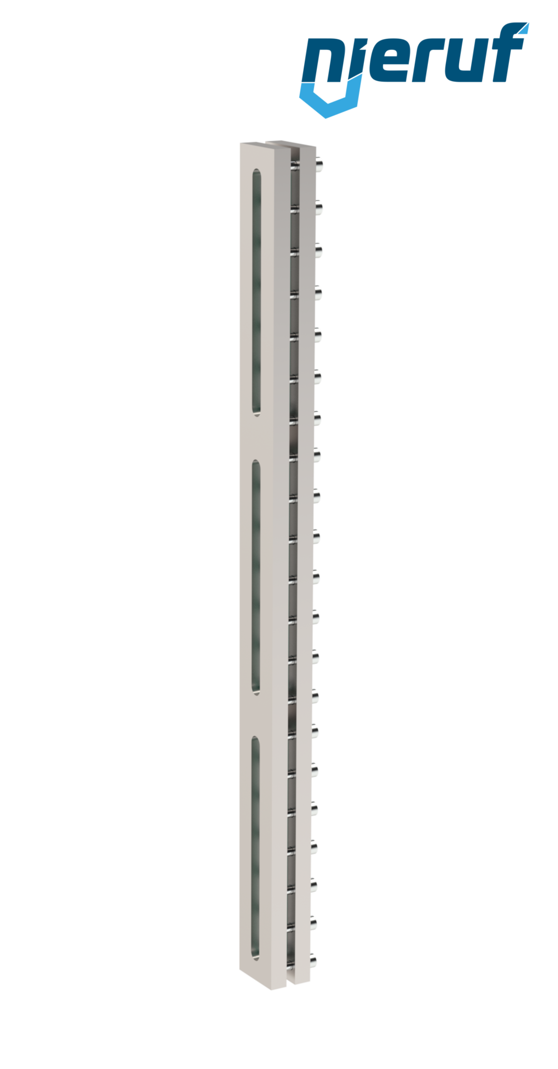 Behälter-Schauglas L=740mm  BS03 Edelstahl 1.4571 Borosilikatglas, Reflex 16bar