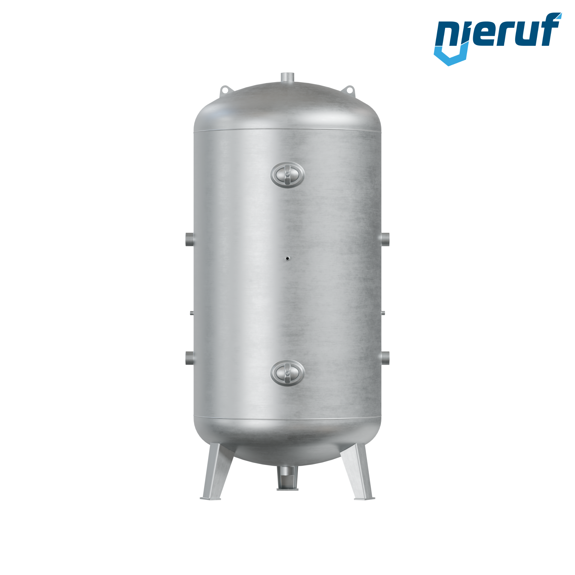 Druckbehälter stehend BE01 10000 Liter, 0-11 bar, Stahl feuerverzinkt, Durchmesser 1600 mm