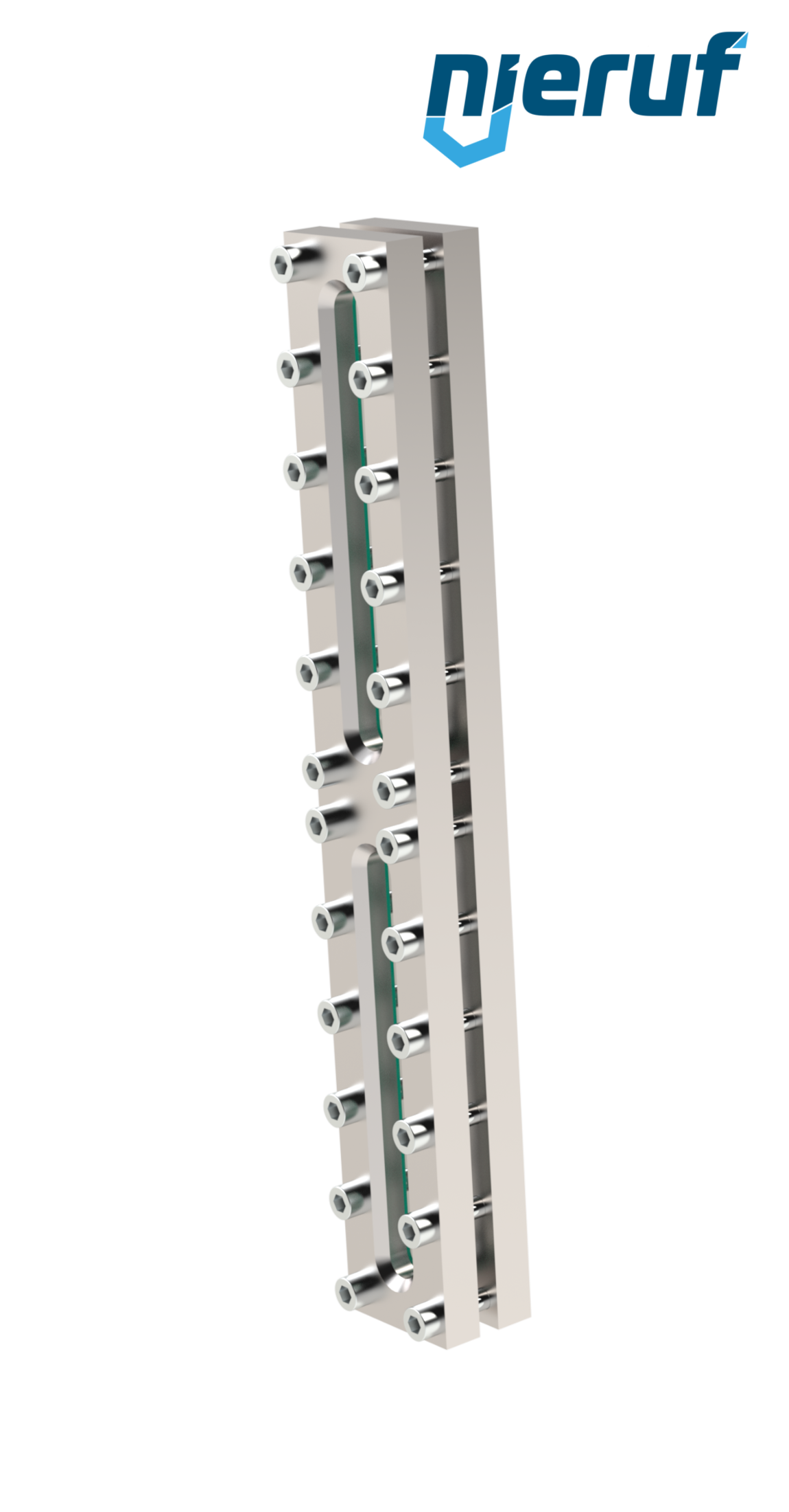 Behälter-Schauglas L=310mm  BS03 Edelstahl 1.4571 Borosilikatglas, Reflex 16bar