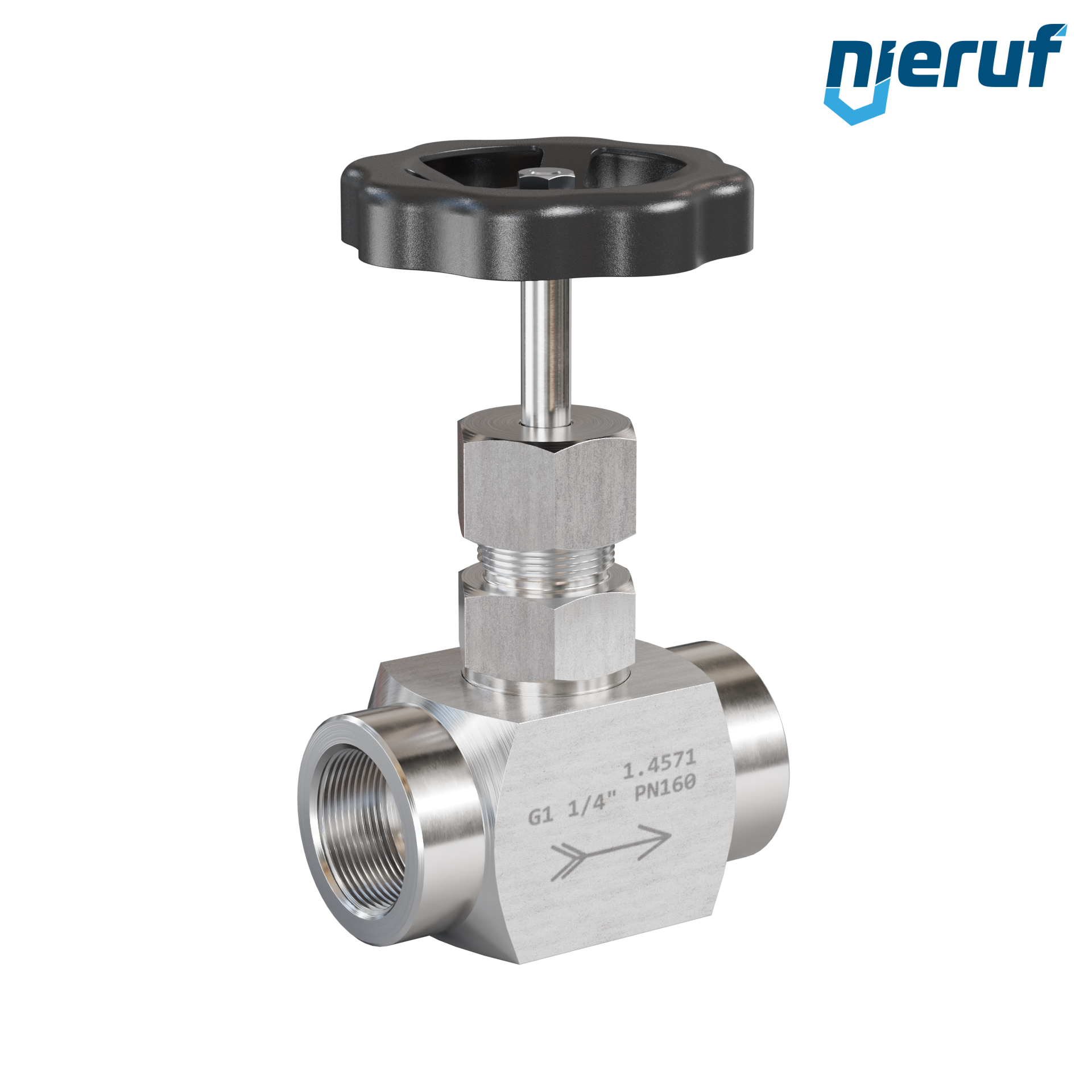 Hochdruck-Nadelventil  1 1/4" Zoll NV01 Edelstahl 1.4571 Hochdruck-Nadelventil  1 1/4" Zoll NV01 Edelstahl 1.4571
