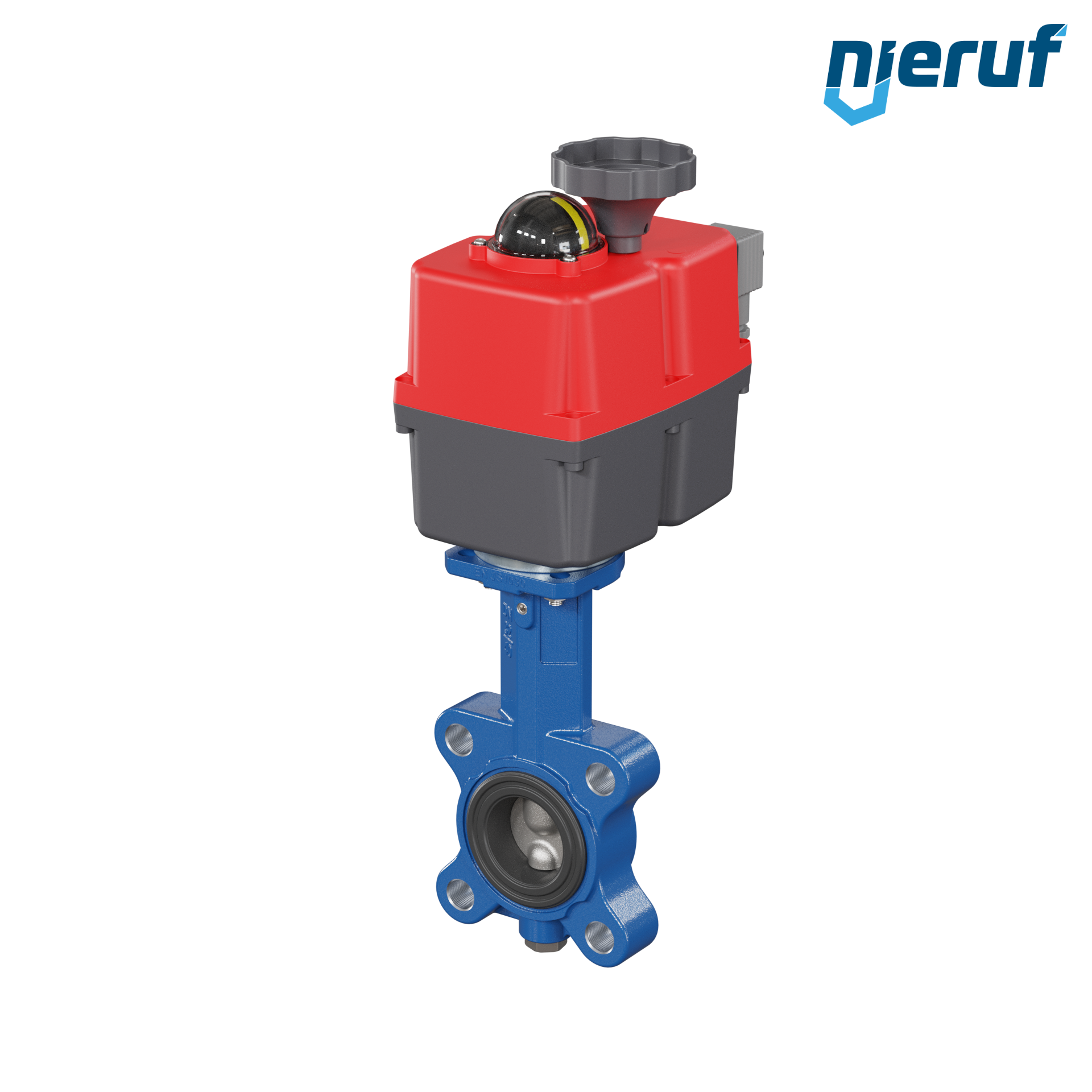 Absperrklappe DN 40 mit Gewindeaugen elektrischer Antrieb 24-240V FDA