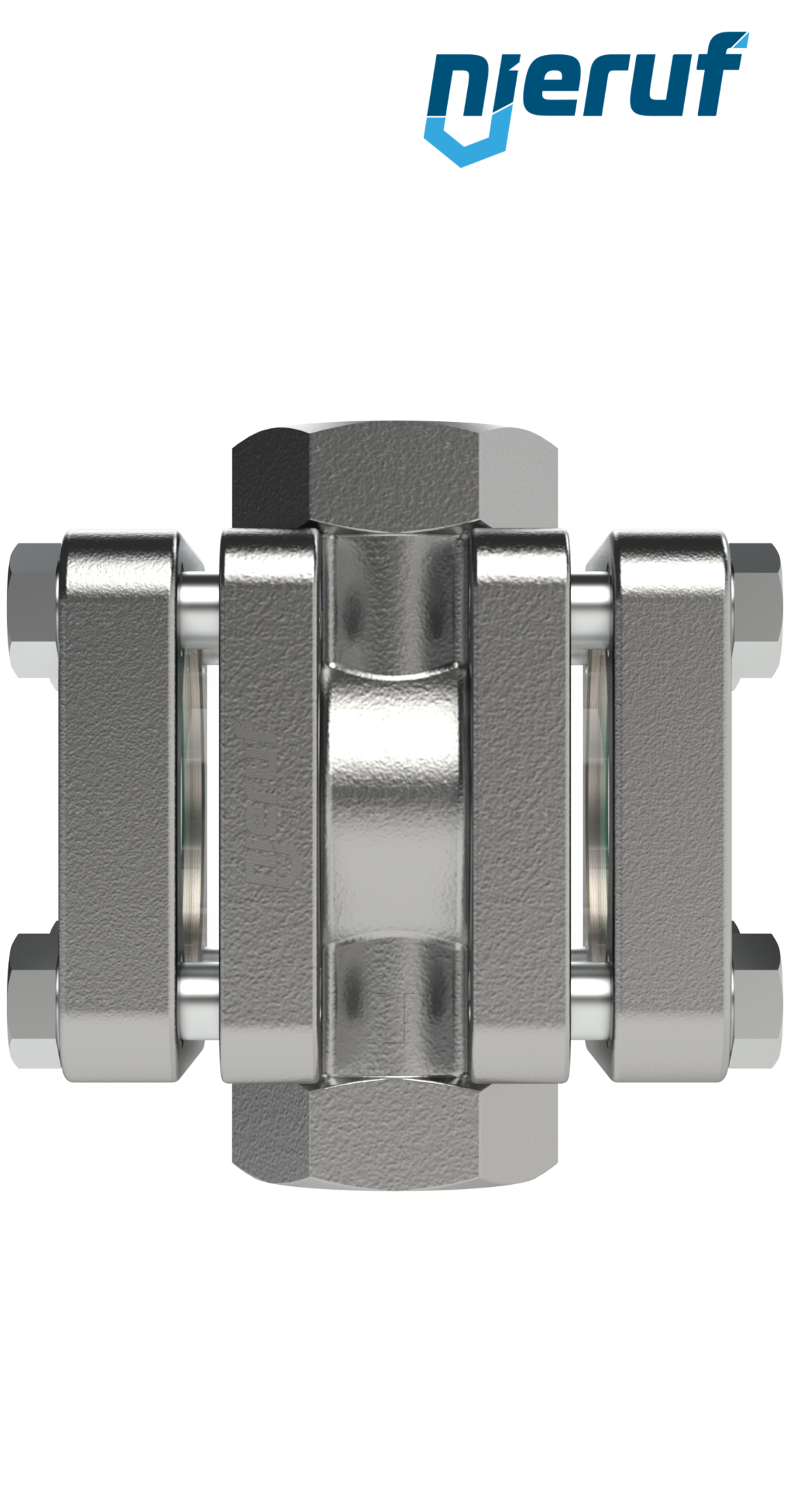 Schauglas DN8 - 1/4" Zoll Stahlguss Borosilikatglas