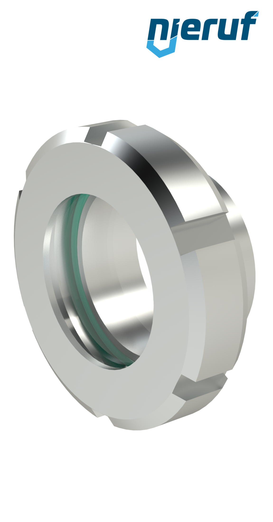 Schraub-Schauglasarmatur DN32 - 1 1/4" Zoll DIN 11851 Edelstahl 1.4404