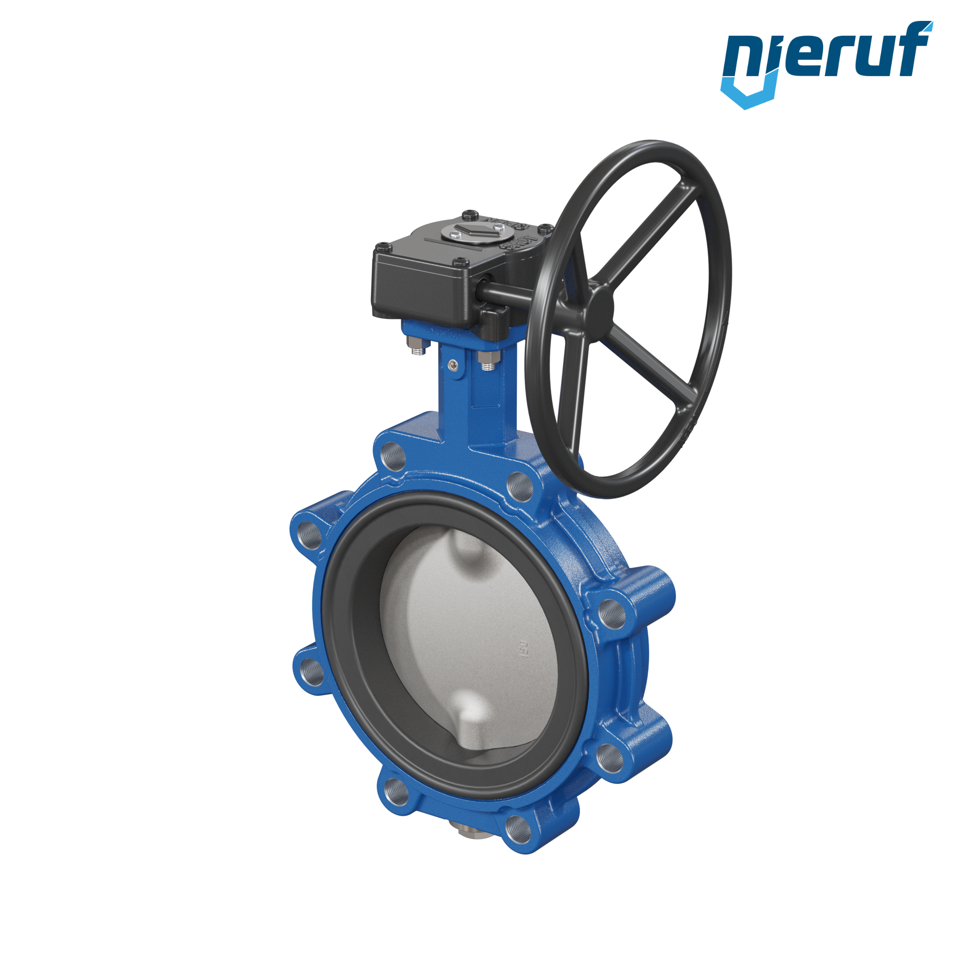 Absperrklappe AK02 DN 150 PN10-PN16 DVGW-Gas Schneckenradgetriebe