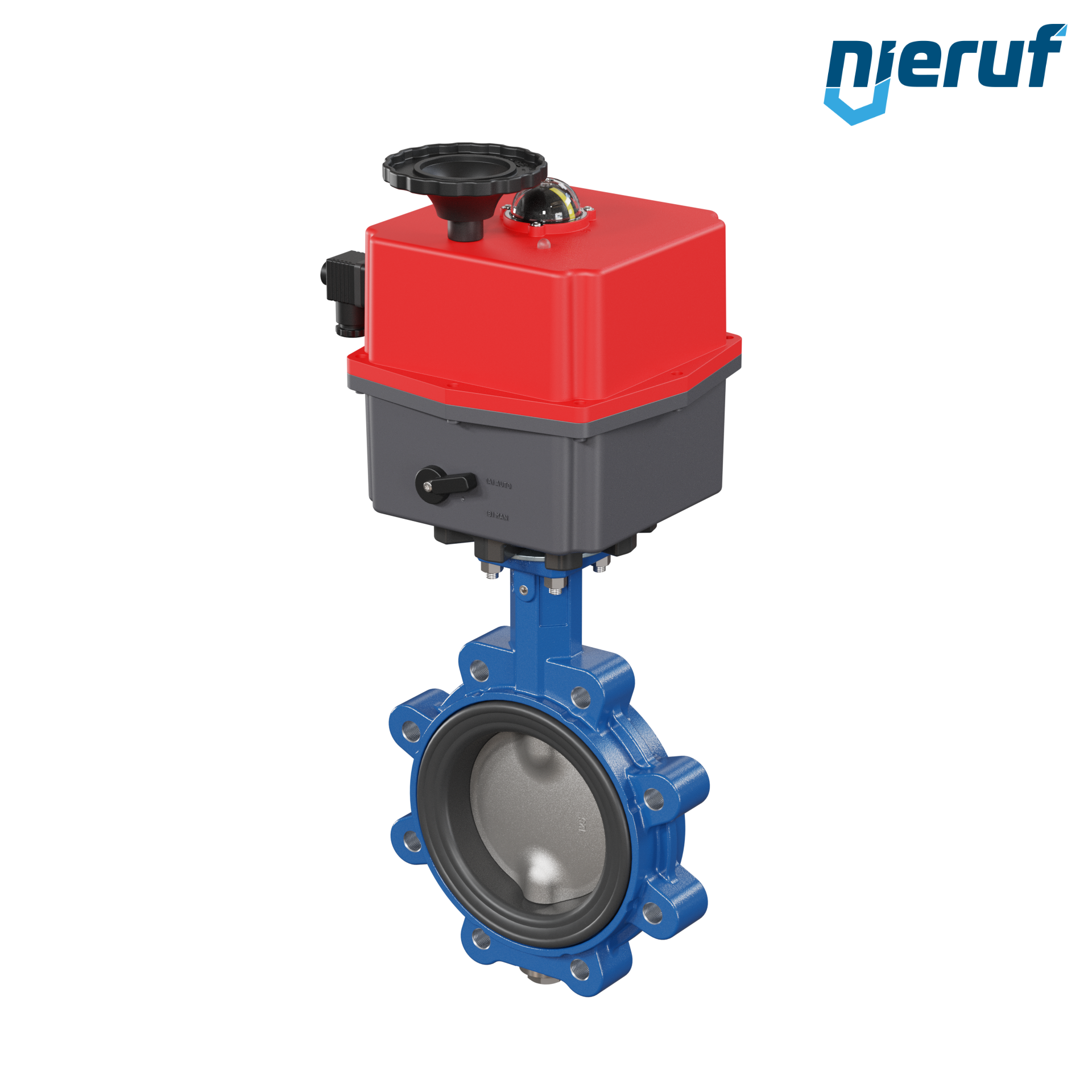 Absperrklappe DN 125 mit Gewindeaugen elektrischer Antrieb 24-240V DVGW Trinkwasser
