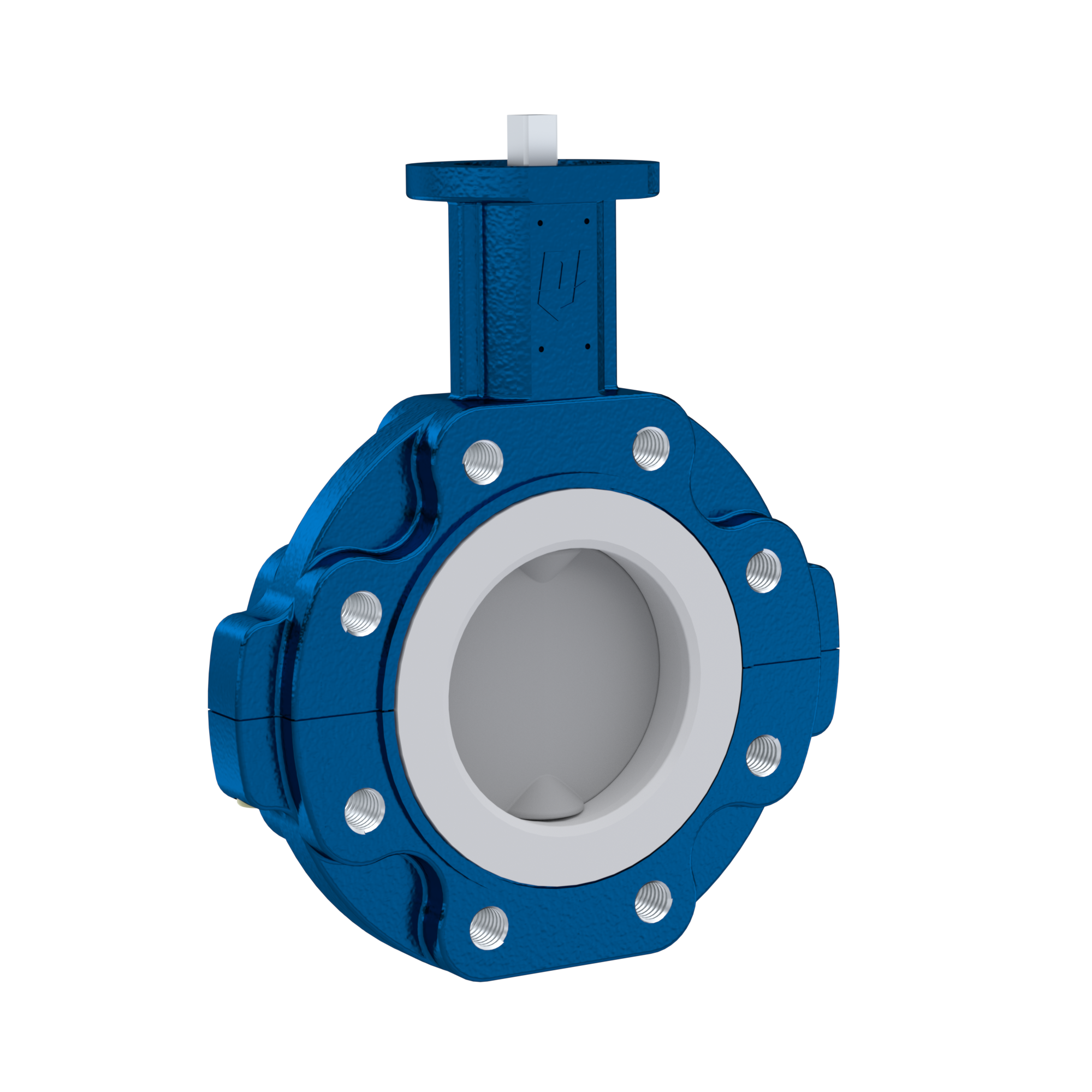 PFA-Absperrklappe PTFE AK10 DN150 PN10-PN16 FKM Einlage