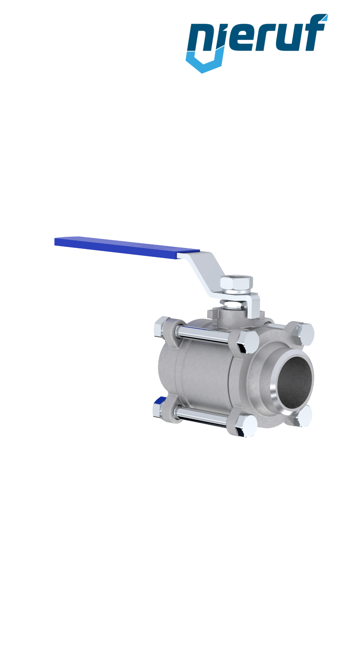 Edelstahl-Kugelhahn DN25 - 1" Zoll GK04 mit Anschweißende