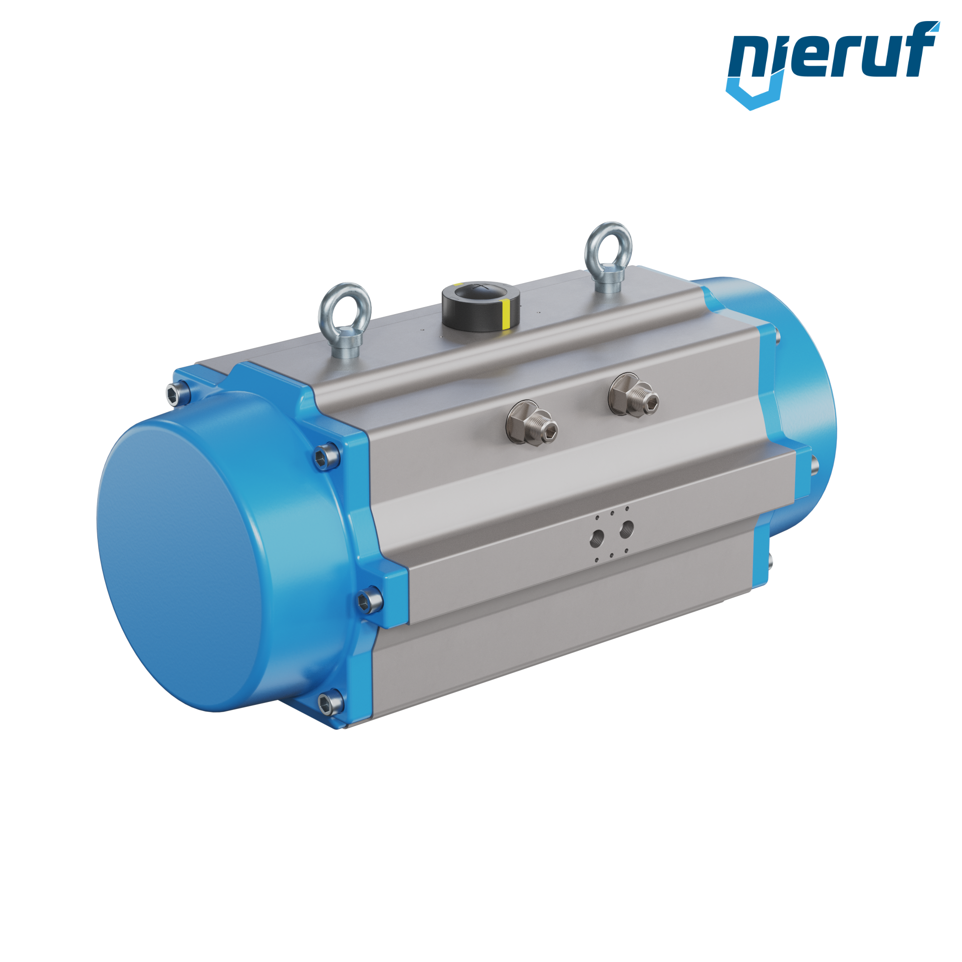 Pneumatischer Antrieb AN02 einfachwirkend, federschließend Hochtemperatur-Version GS-300 90° mit 6 Federn