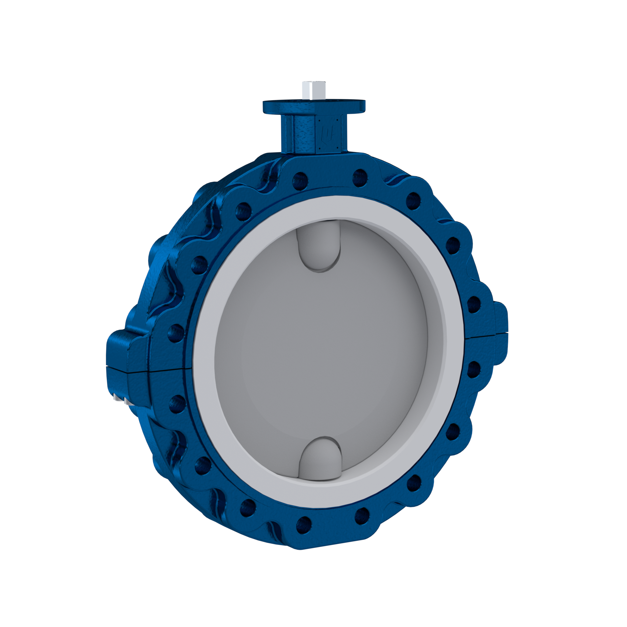 PFA-Absperrklappe PTFE AK09 DN600 PN10 Silikon Einlage