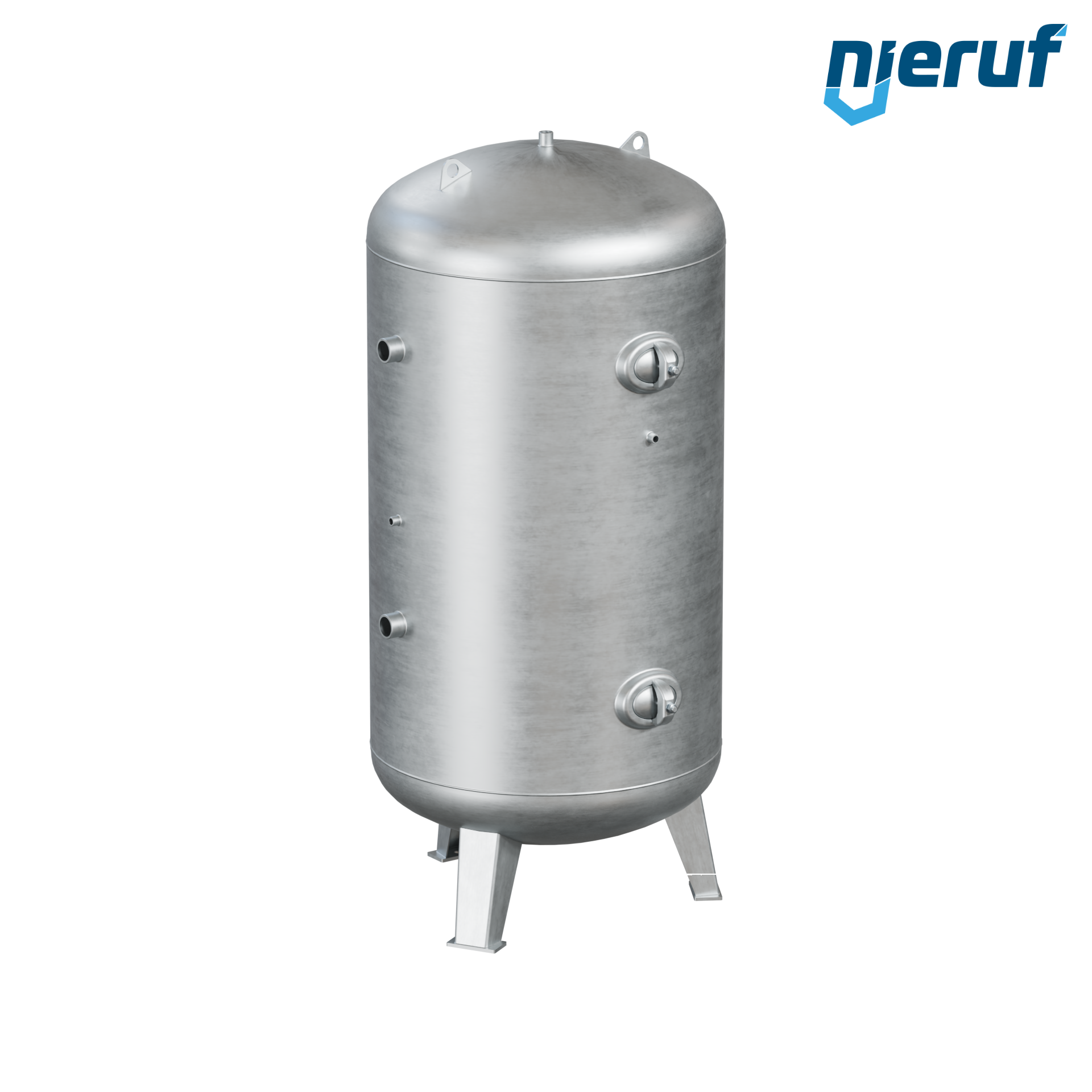 Hochdruckbehälter stehend 1500 Liter, 0-36 bar, Stahl grundiert