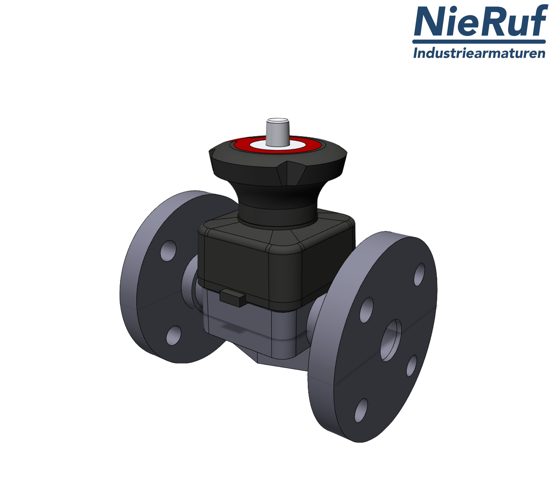 PVC-Membranventil DN65 Flanschanschluss PN10 / PN16 EPDM