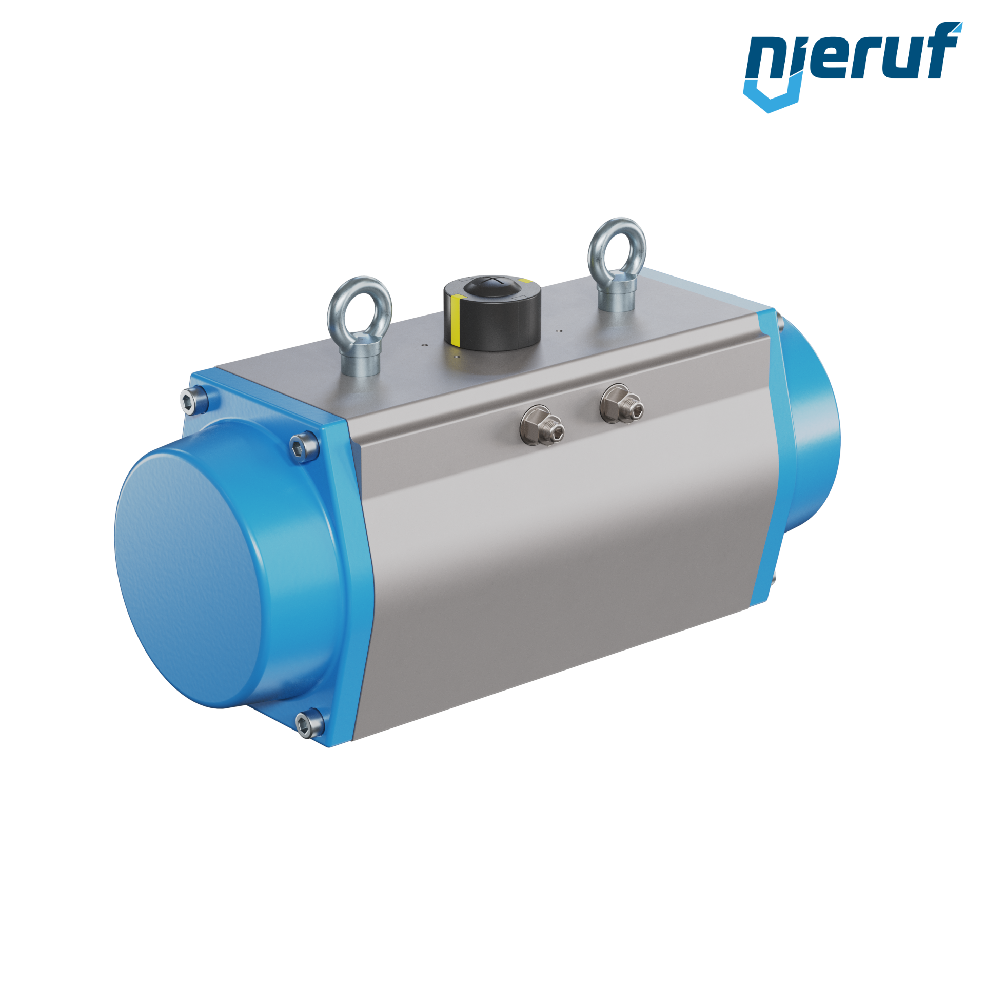 Pneumatischer Antrieb AN02 einfachwirkend, federöffnend GS-160 90° mit 7 Feder