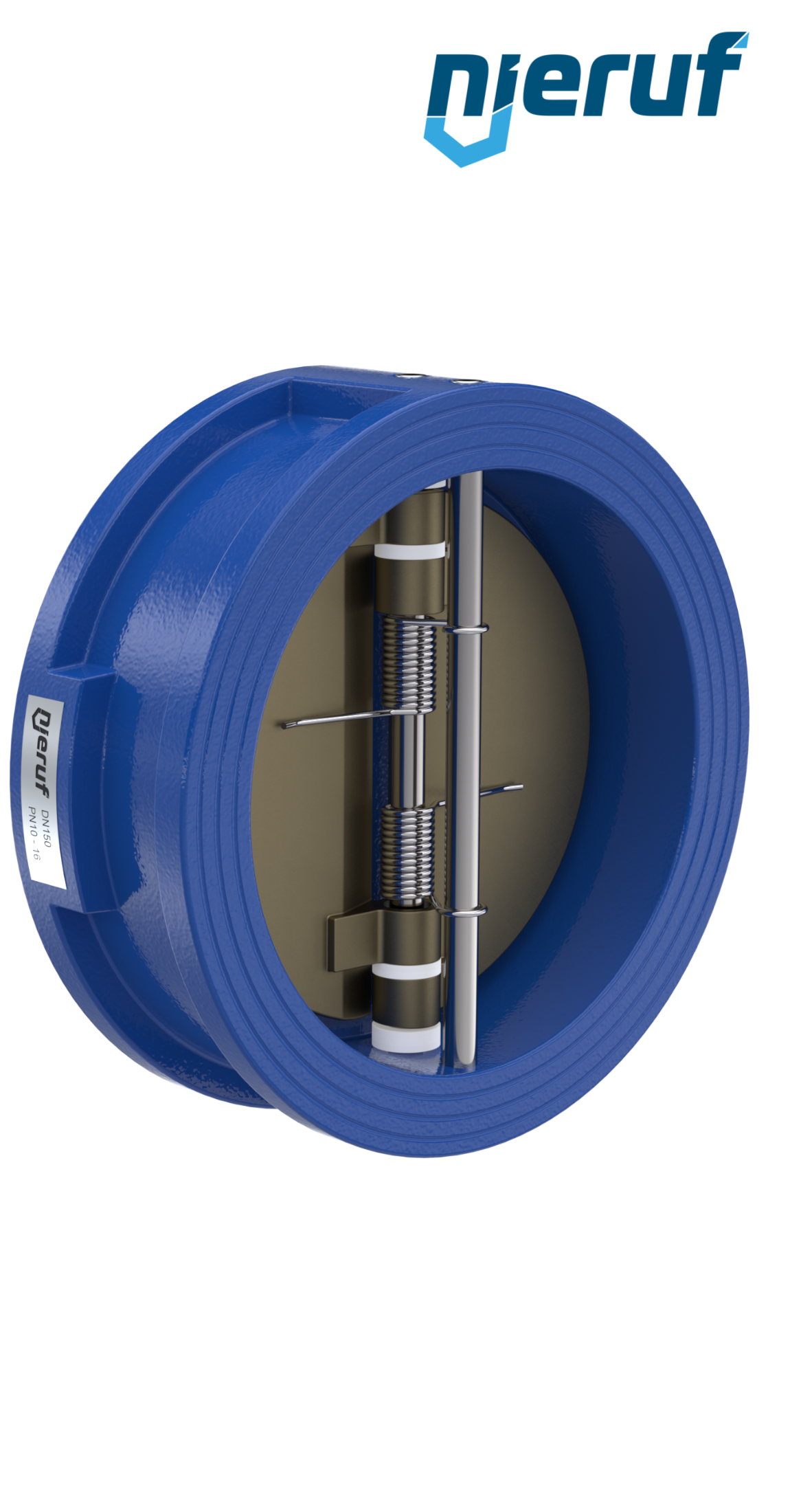 Doppelflügel-Rückschlagklappe DN150 DR04 GGG40 EPDM