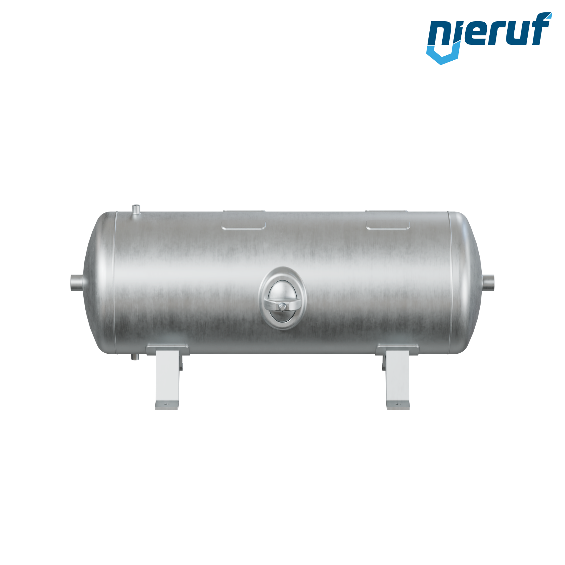 Druckbehälter liegend BE01 250 Liter, 0-11 bar, Stahl grundiert