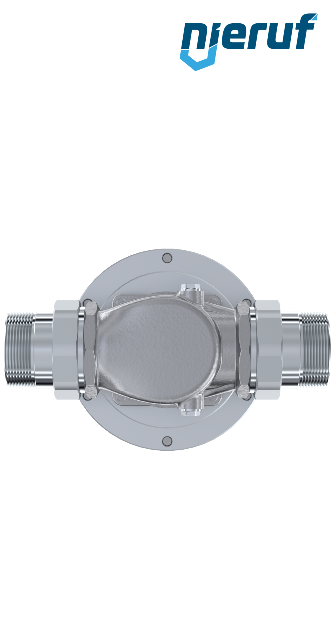 Niederdruck-Druckminderer Außengewinde 1 1/2" Zoll DM12 Edelstahl FKM 0,2 - 2,0 bar