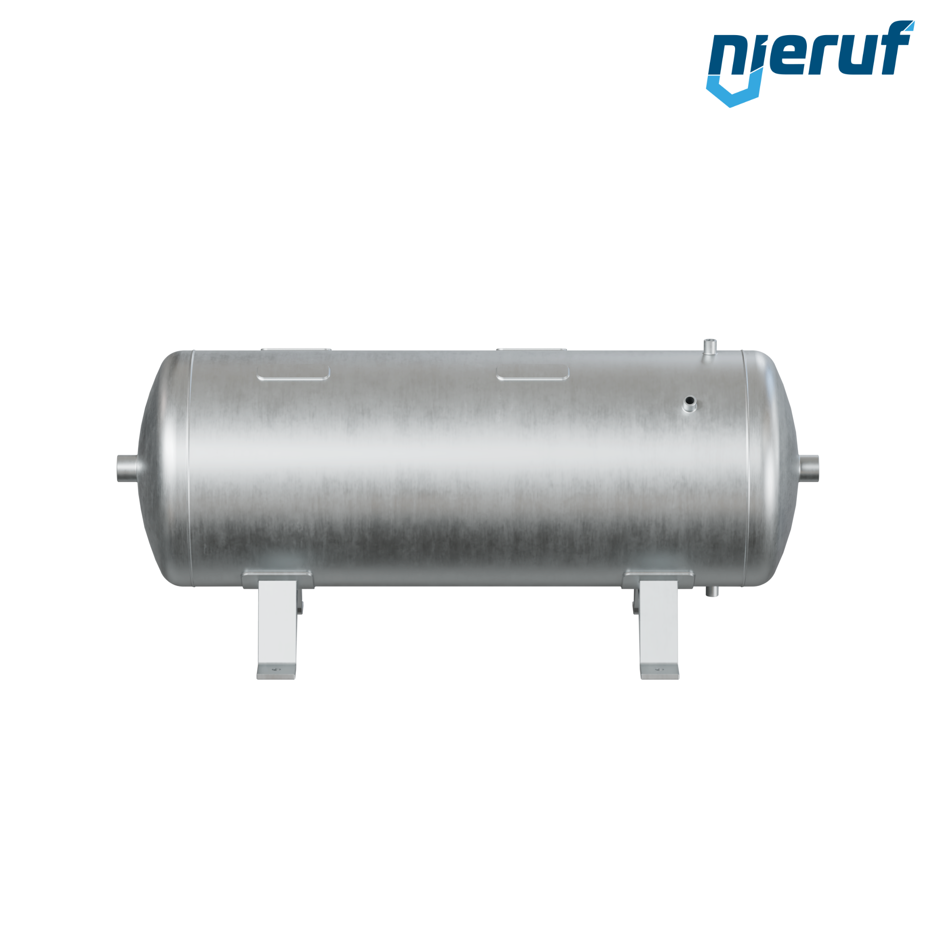 Druckbehälter liegend BE01 250 Liter, 0-11 bar, Stahl grundiert