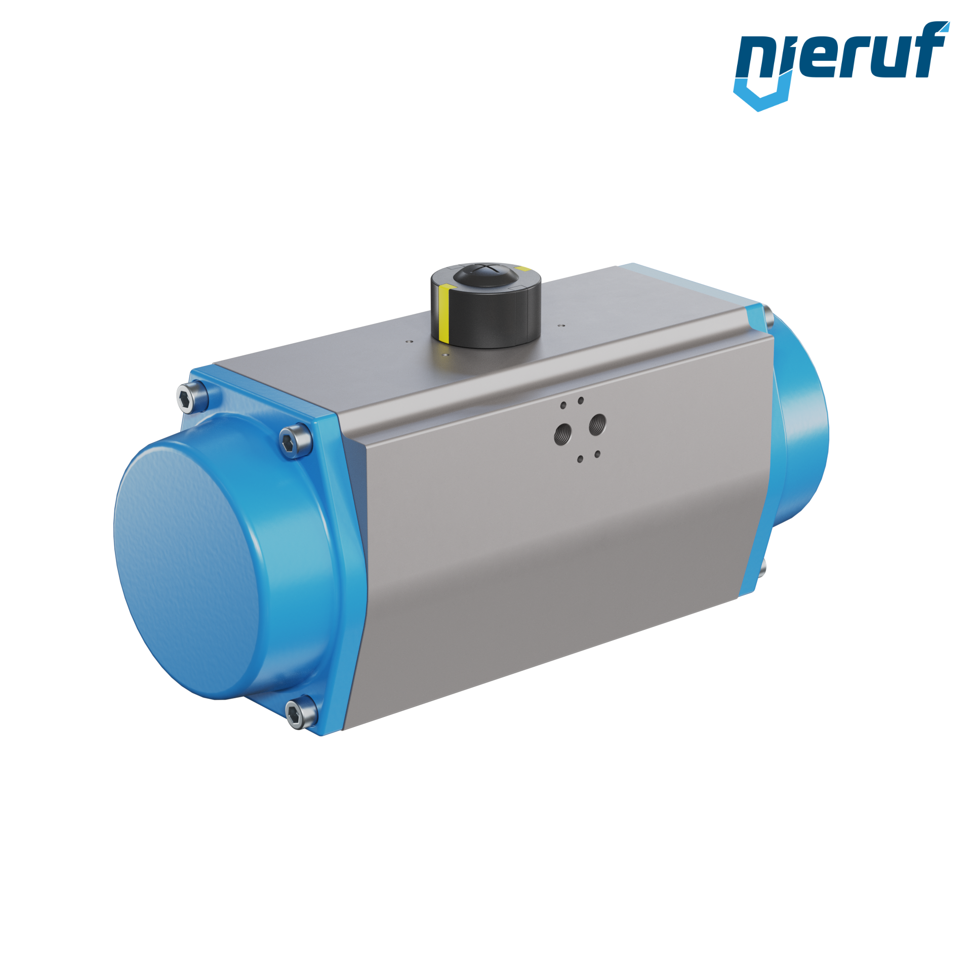 Pneumatischer Antrieb AN02 einfachwirkend, federöffnend Hochtemperatur-Version GS-140 90° mit 5 Federn