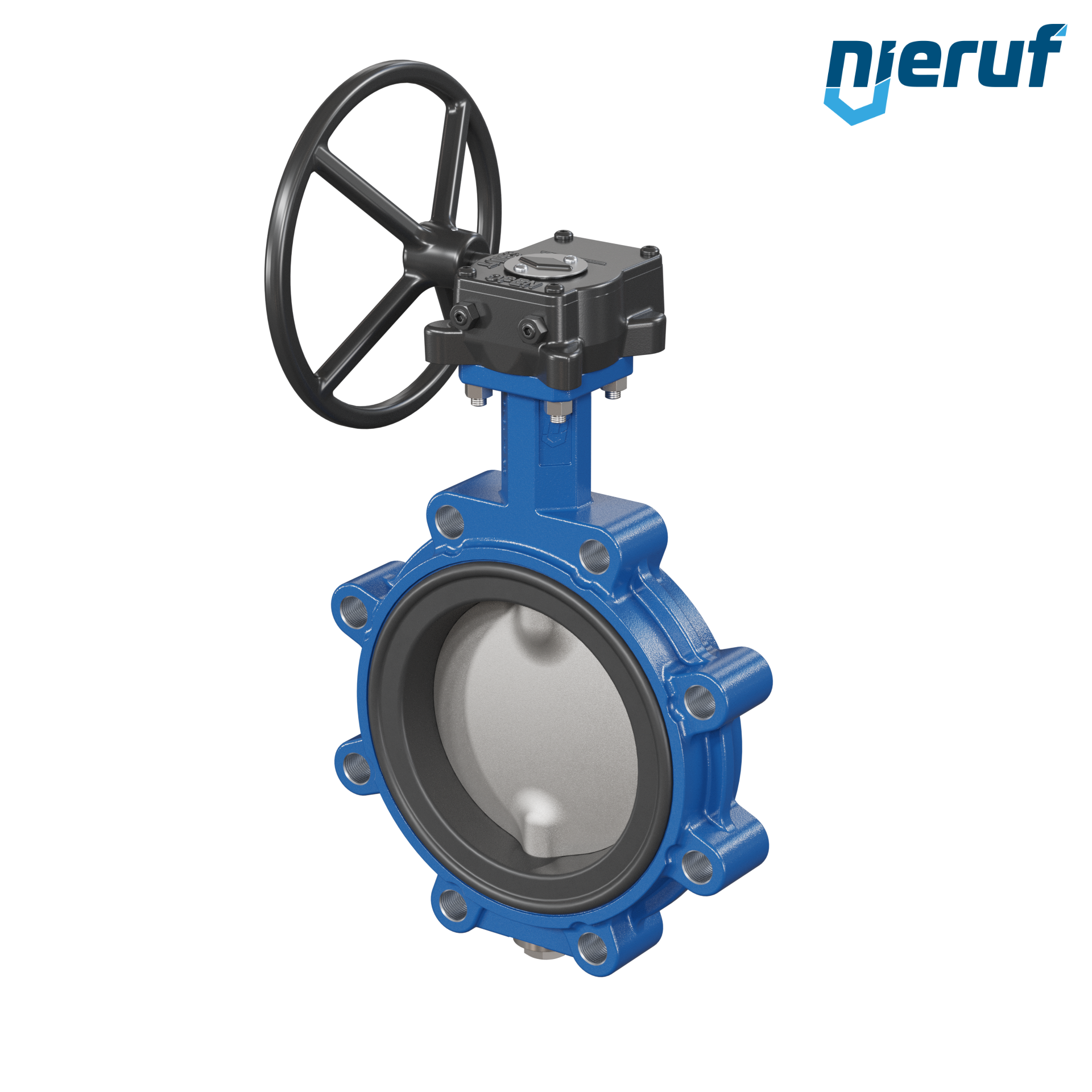 Absperrklappe AK02 DN 150 PN10-PN16 DVGW-Gas Schneckenradgetriebe