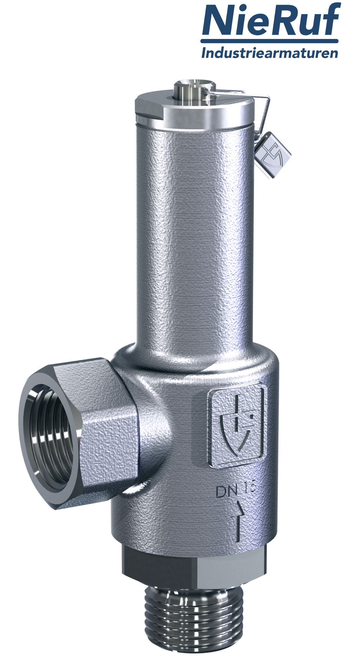 Bypassventil 1/2" AG x 1/2" IG UV03 Edelstahl 0,2 - 0,8 bar