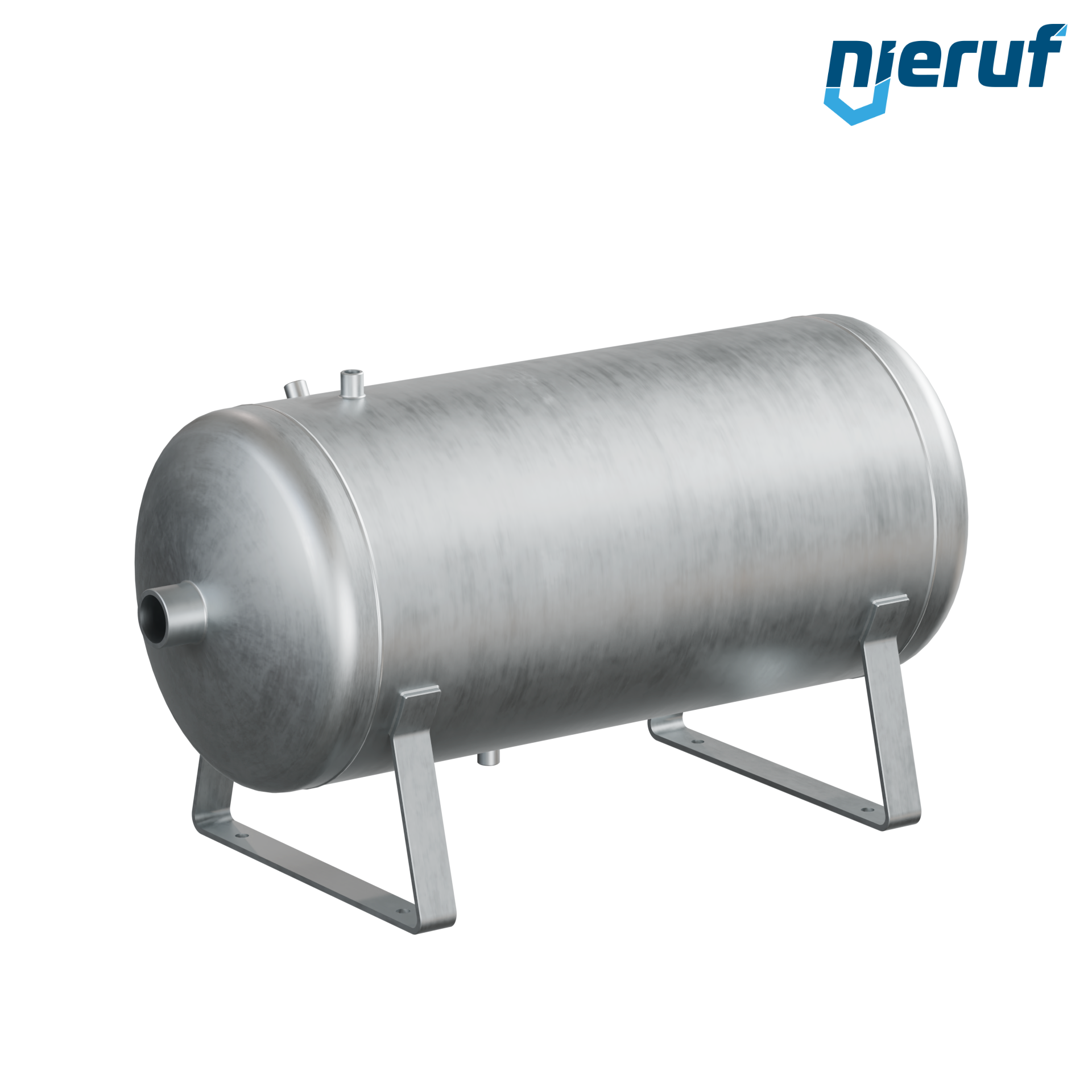 Druckbehälter liegend BE01 150 Liter, 0-16 bar, Stahl grundiert