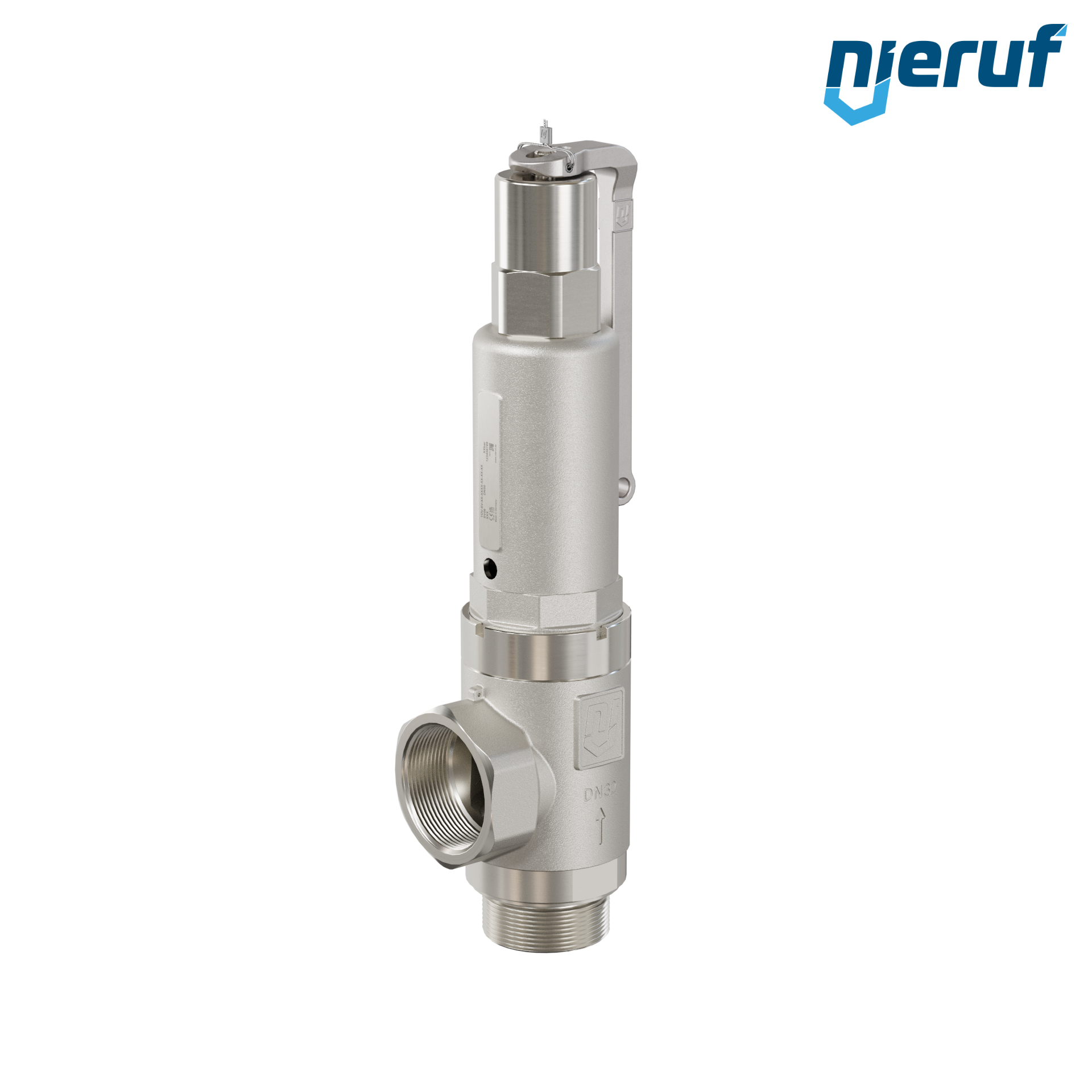 Sicherheitsventil 2" AG  x 2" IG SV06 flüssige Medien, Edelstahl NBR, Hebel