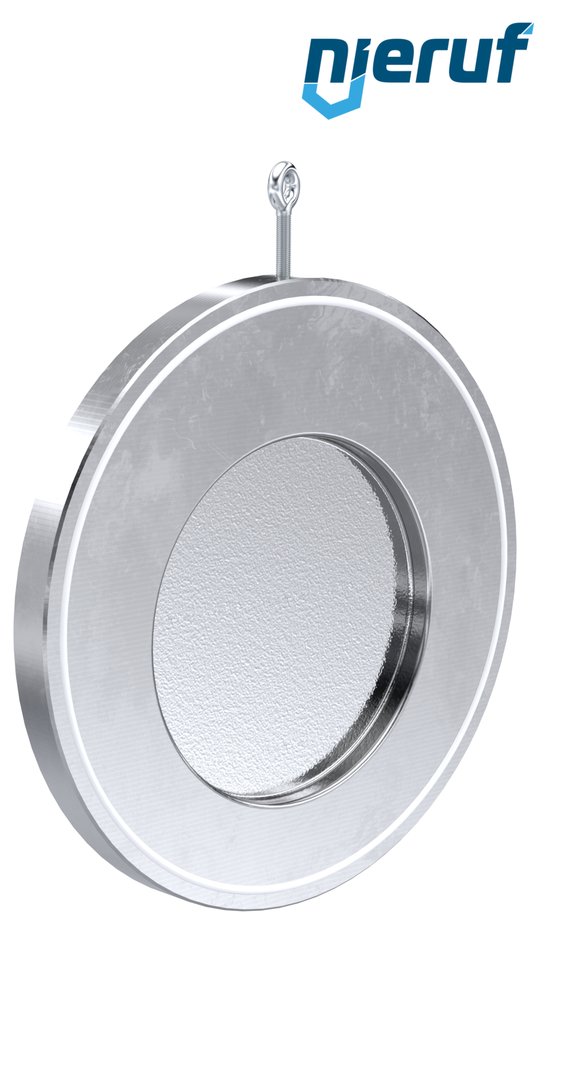 Zwischenflansch-Rückschlagklappe DN250 ZR02 Edelstahl 1.4408 PTFE