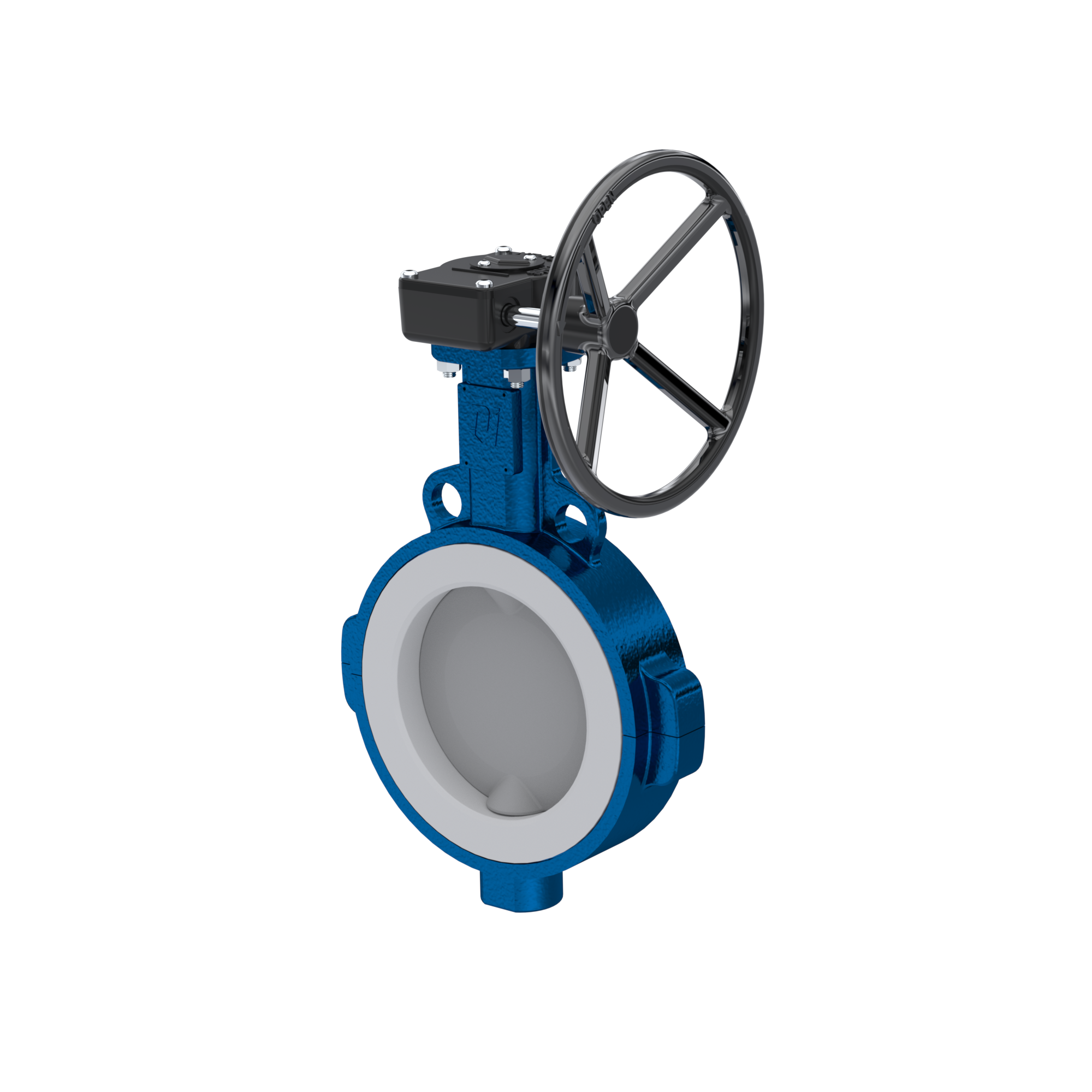 Absperrklappe PTFE AK09 DN125 PN10-PN16 Handradgetriebe EPDM Einlage