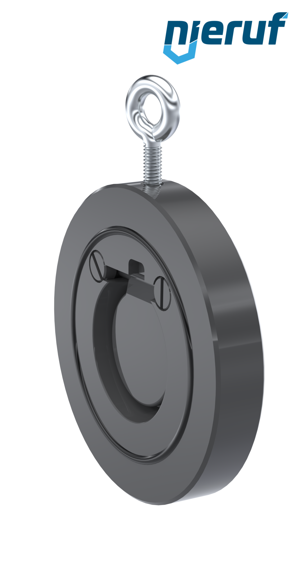 Zwischenflansch-Rückschlagklappe DN40 ZR05 Kunststoff PVC-U FKM (Viton)