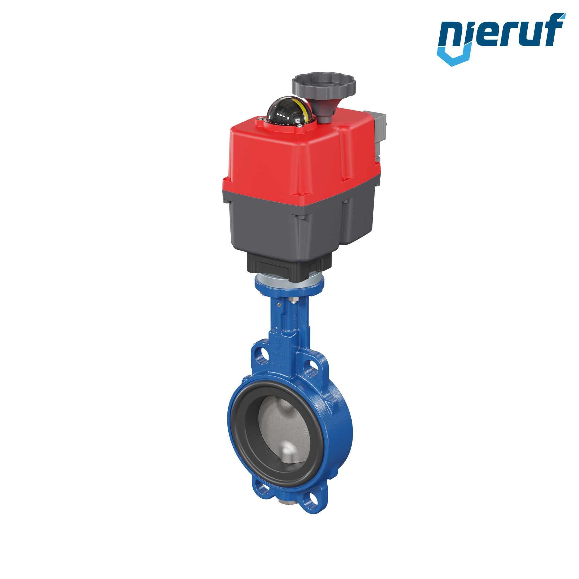 Absperrklappe DN 80 mit Zentrieraugen elektrischer Antrieb 24-240V DVGW Trinkwasser