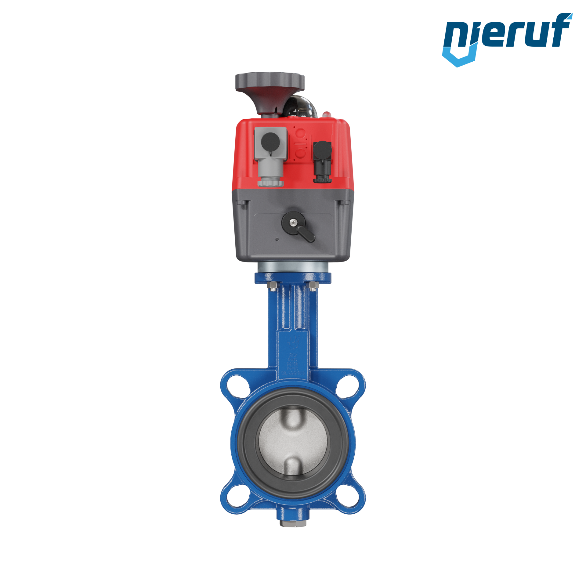 Absperrklappe DN 65 mit Zentrieraugen elektrischer Antrieb 24-240V FPM