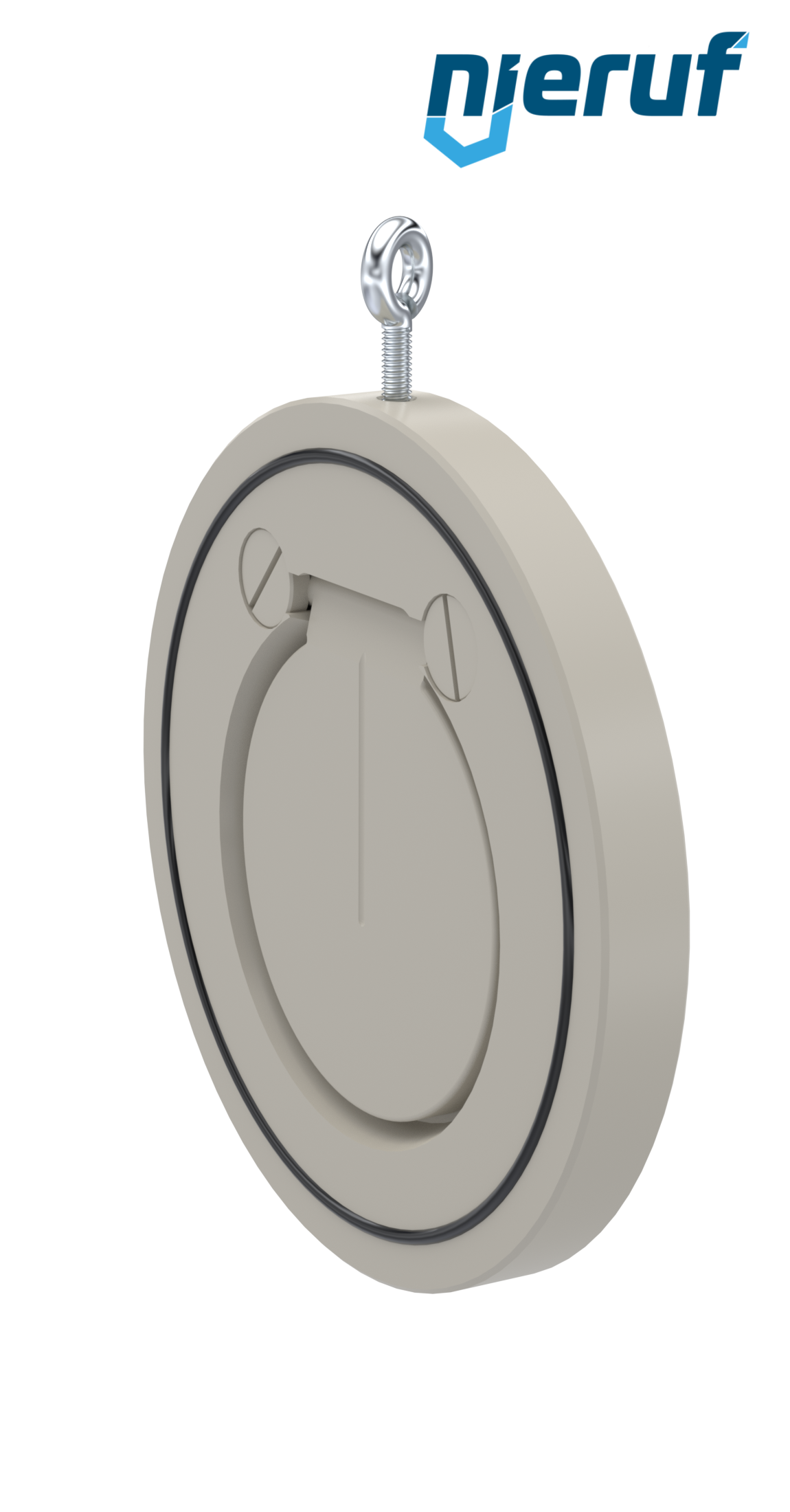 Zwischenflansch-Rückschlagklappe DN100 ZR06 Kunststoff PP-H FKM (Viton)