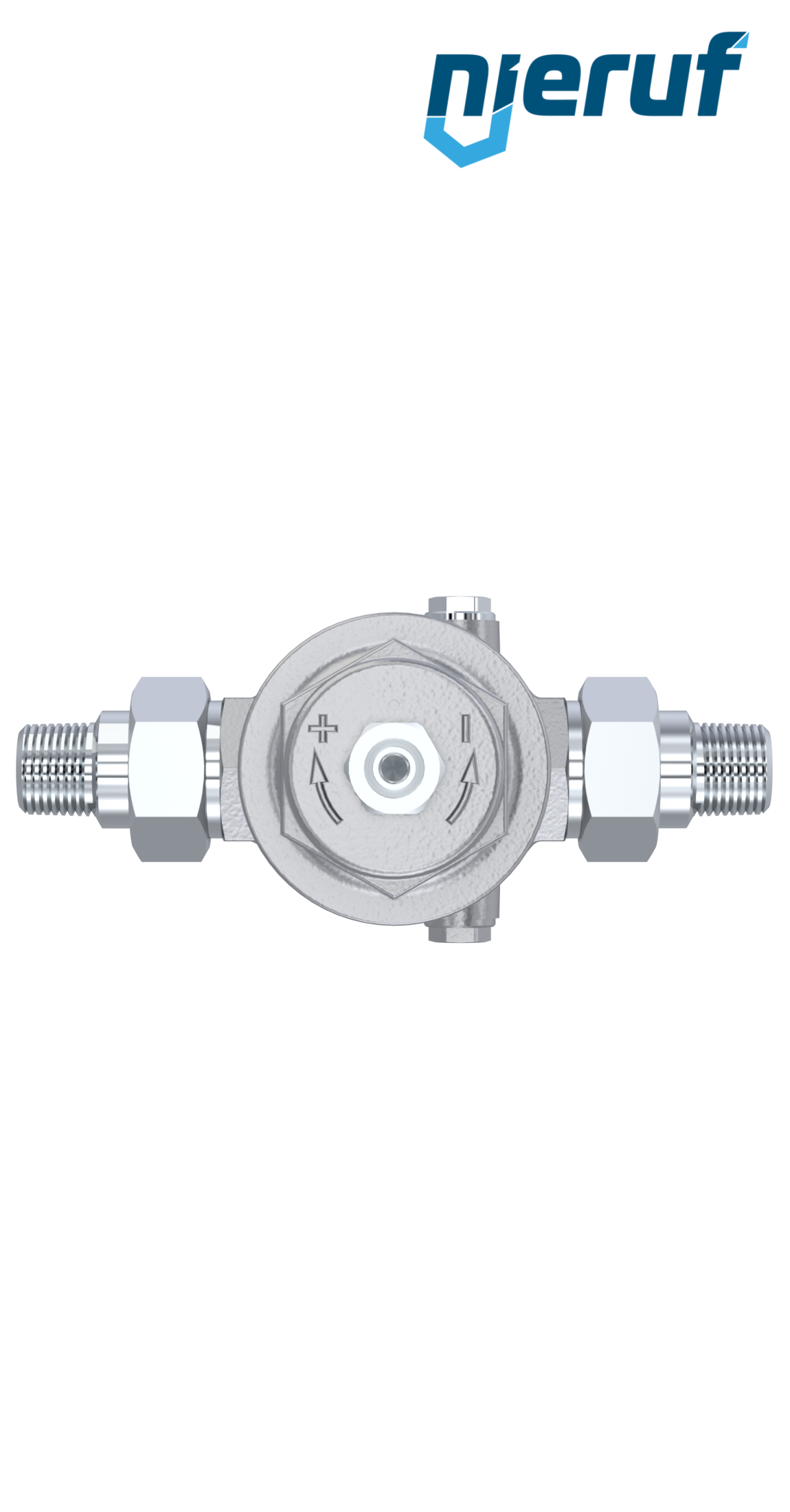 Niederdruck-Druckminderer Außengewinde 1/2" Zoll DM12 Edelstahl FKM 0,2 - 2,0 bar