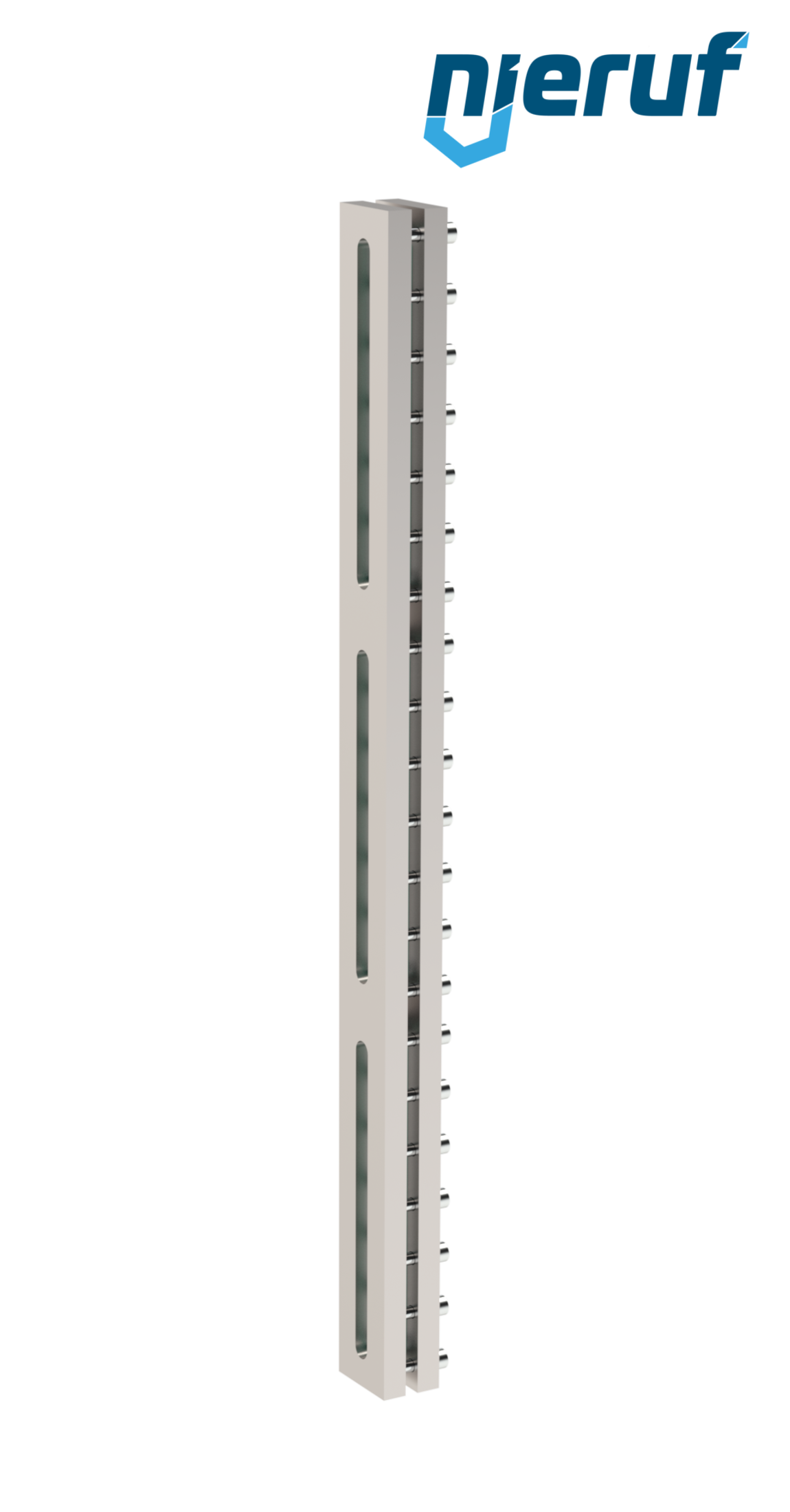 Behälter-Schauglas L=930mm  BS03 Edelstahl 1.4571 Borosilikatglas, Reflex 16bar