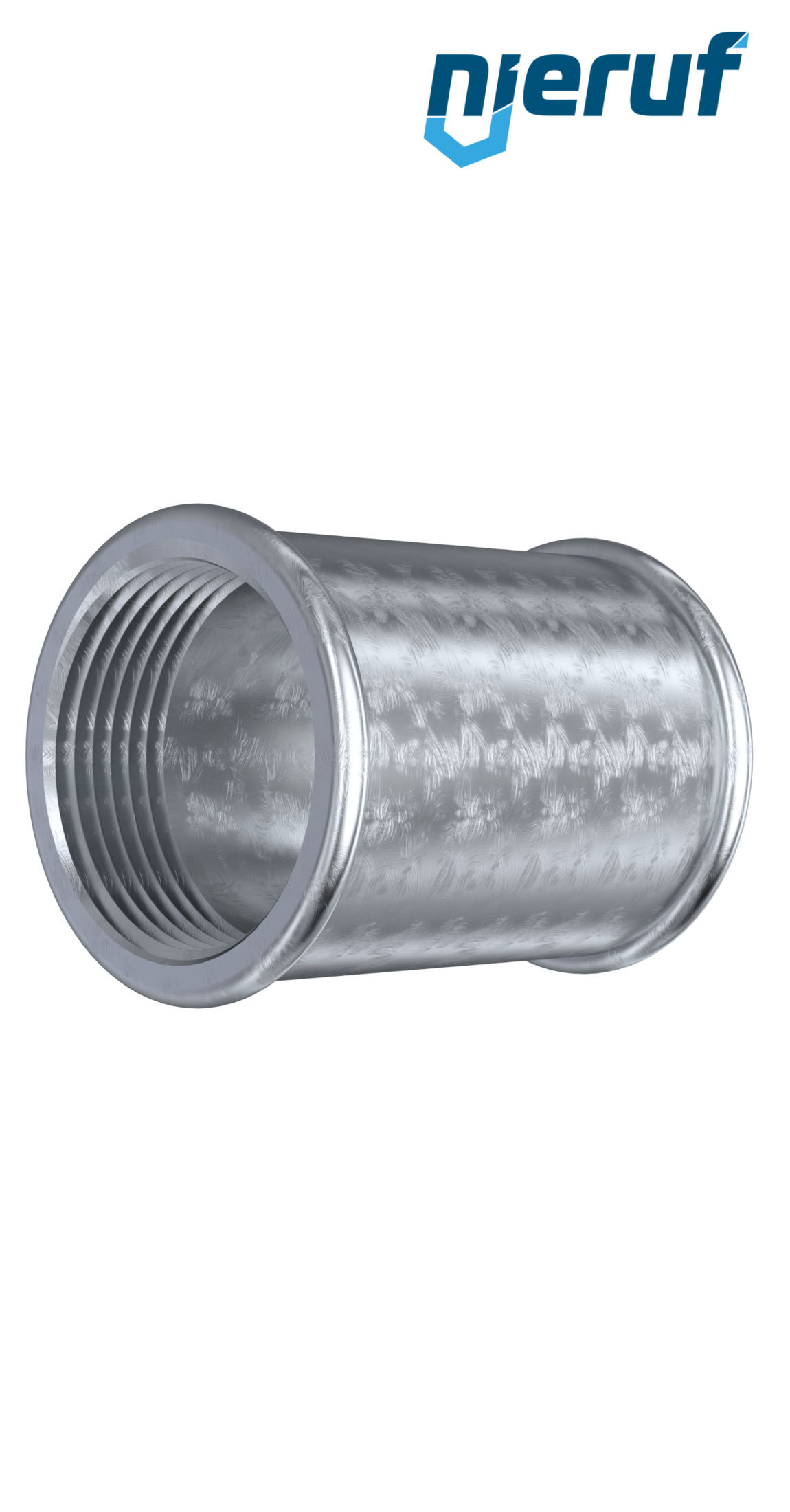 Tempergussfitting Muffe Nr. 270, DN25 - 1" Zoll verzinkt
